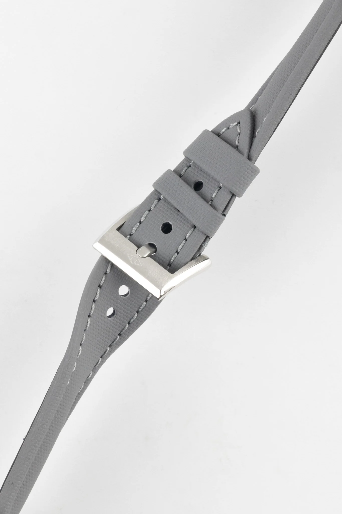 Artem Straps Classic Grey Sailcloth Watch Strap with Grey Stitching - Image 5