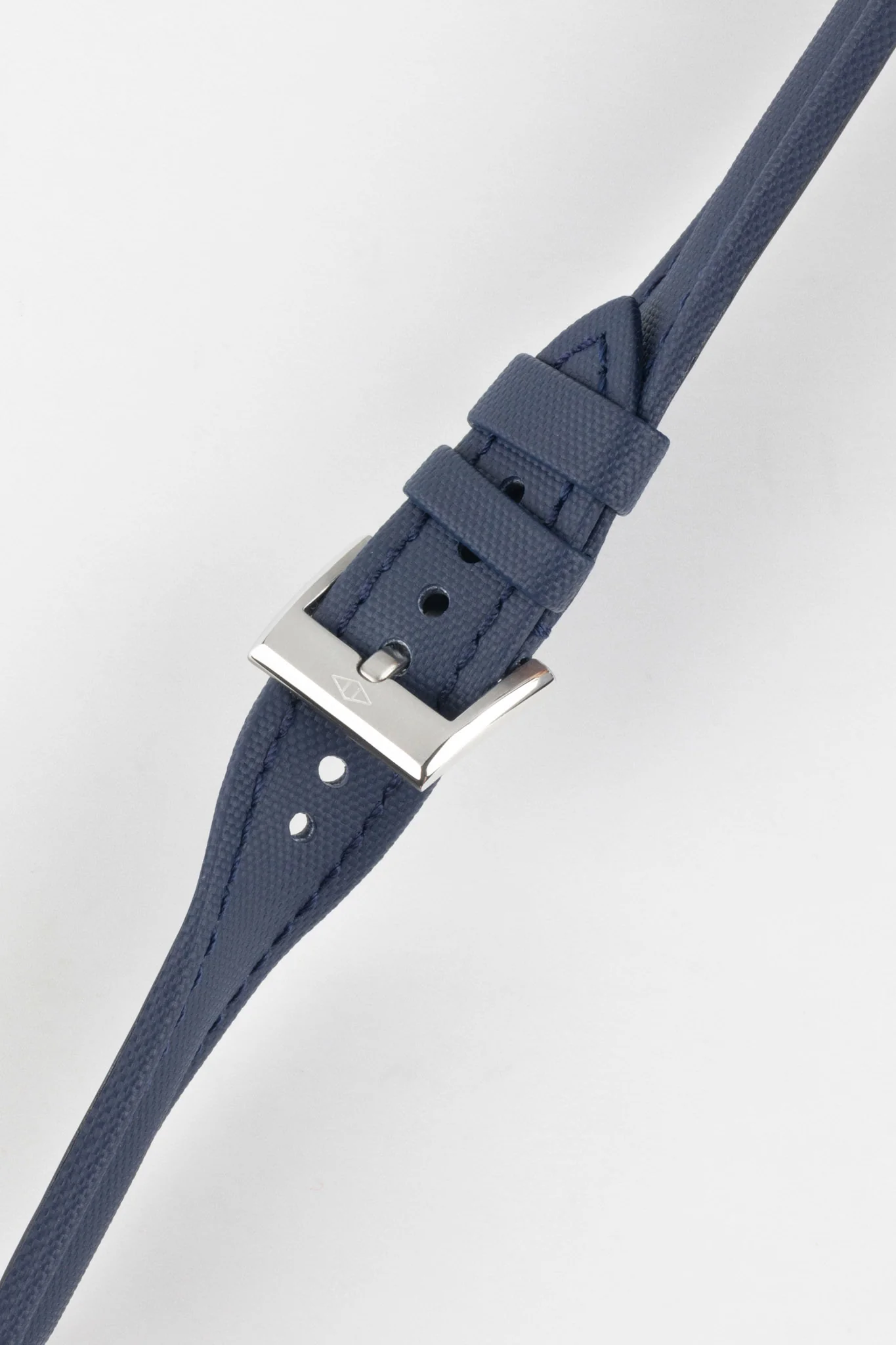 Artem Straps Classic Navy Blue Sailcloth Watch Strap with Navy Blue Stitching - Image 5