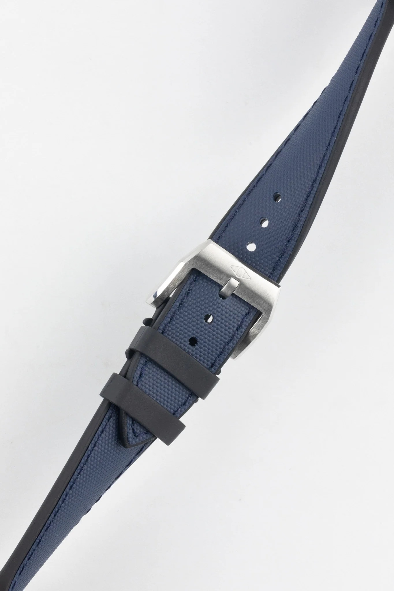 Artem Straps HydroFlex™ Navy Hybrid FKM Rubber Watch Strap with Navy Stitching - Image 5