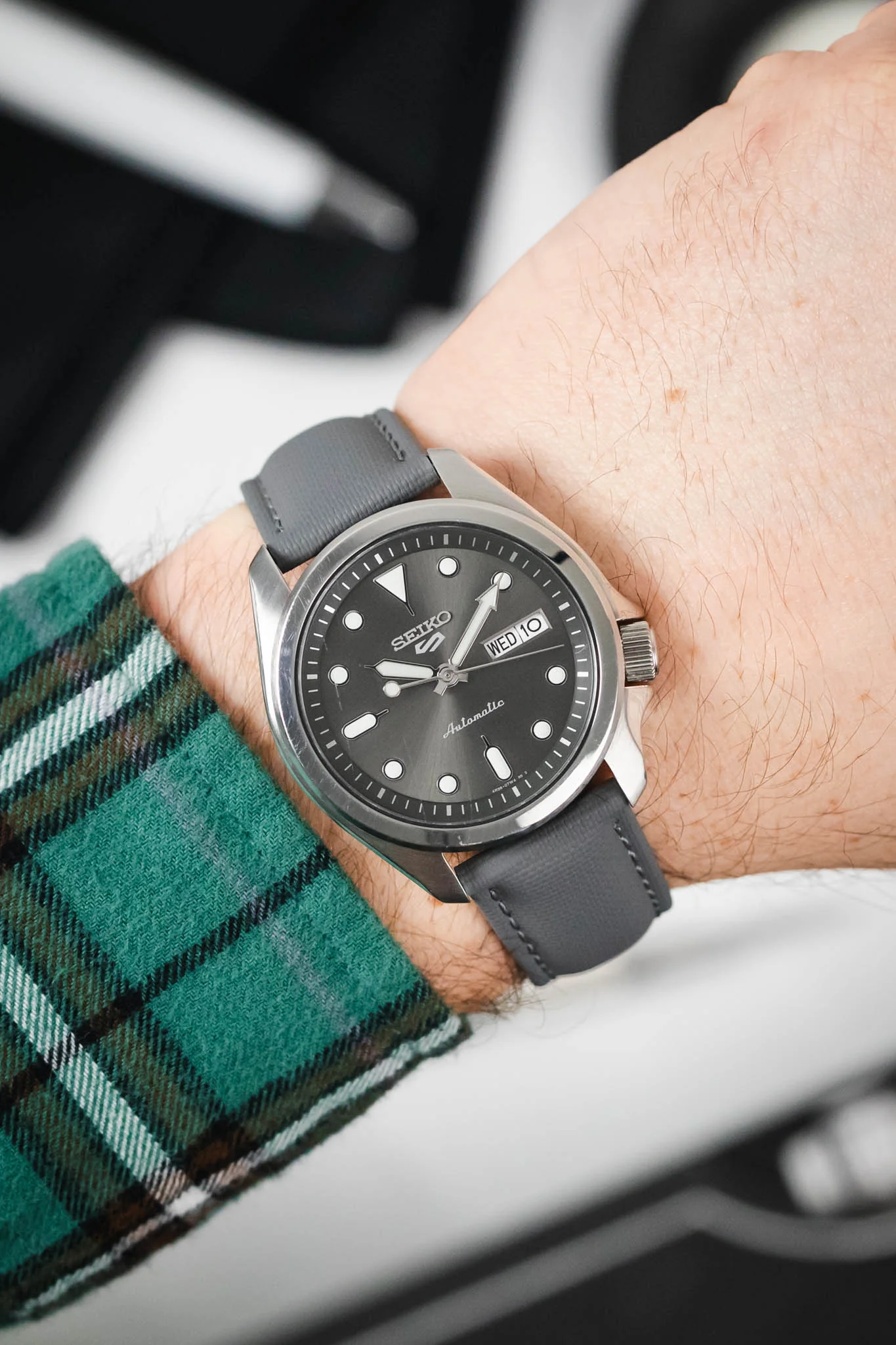 Artem Straps Loop-less™ Grey Sailcloth Watch Strap - Image 2