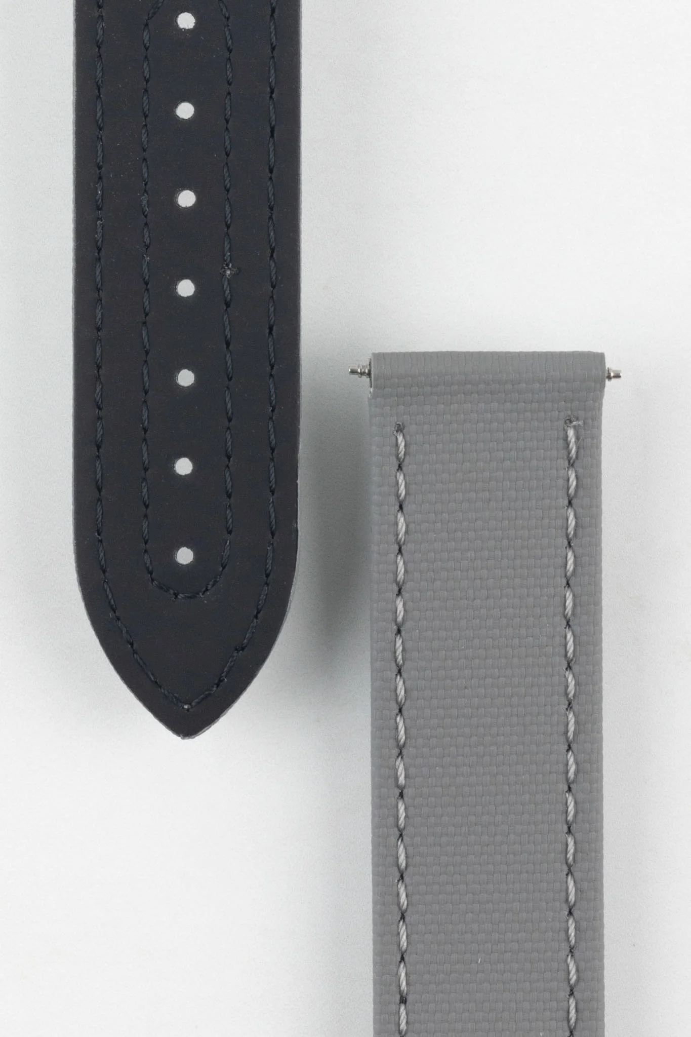 Artem Straps Loop-less™ Grey Sailcloth Watch Strap - Image 3
