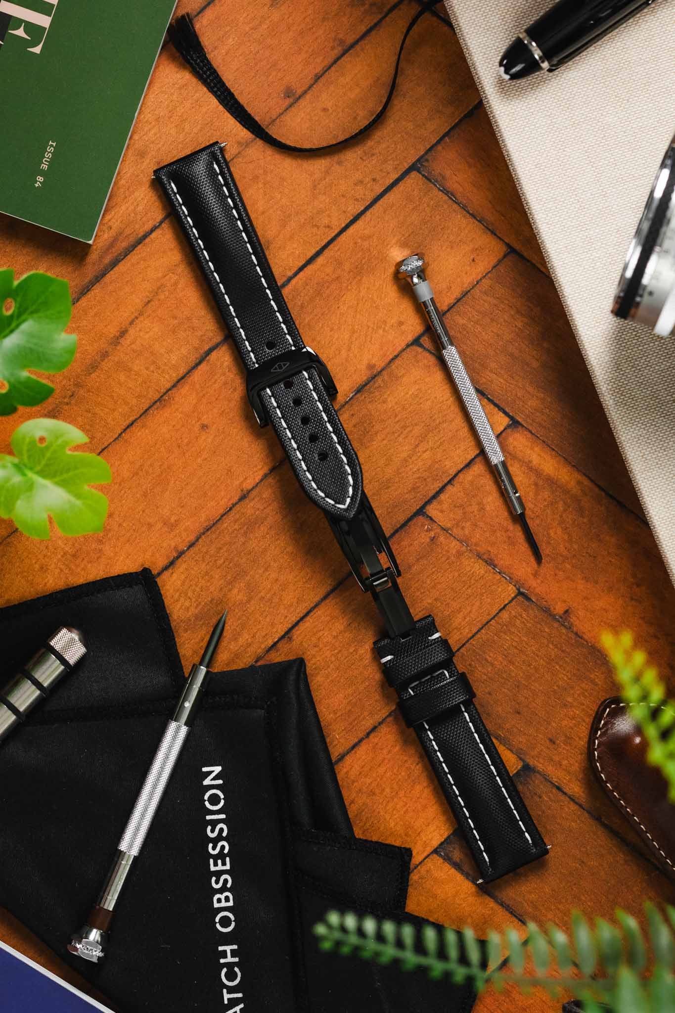 Artem Straps RM Style Deployment Clasp - DLC Black - Image 4