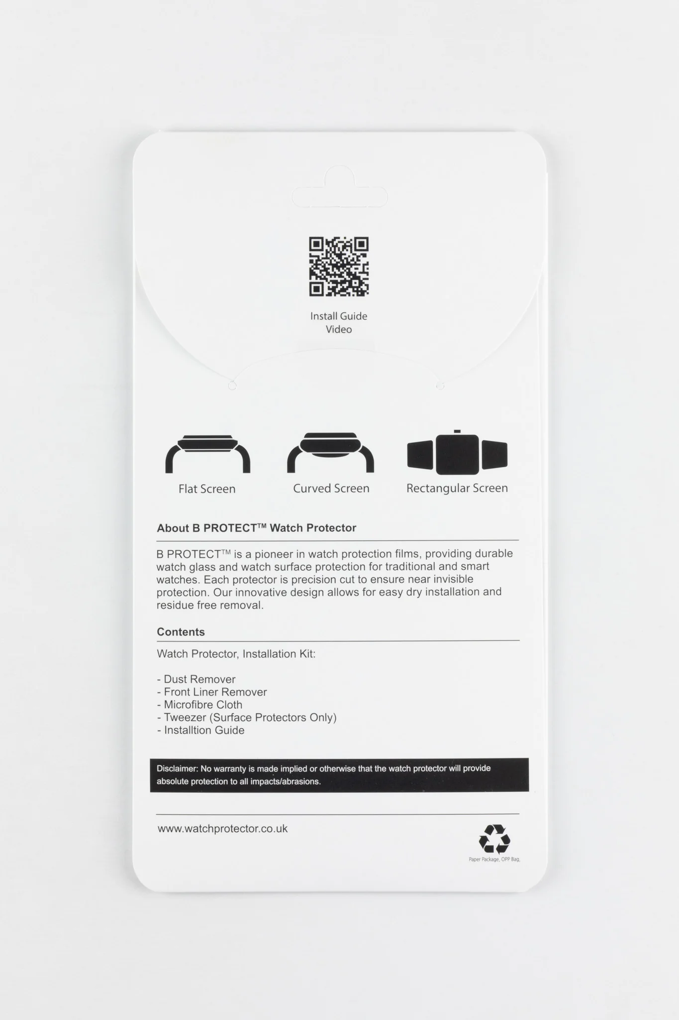 B PROTECT Premium Watch Glass Protection Film for FLAT Watch Glass - Image 2