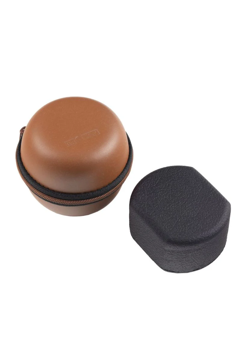 Beco Technic BOXY Round Leatherette Single Watch Case - BROWN - Image 3