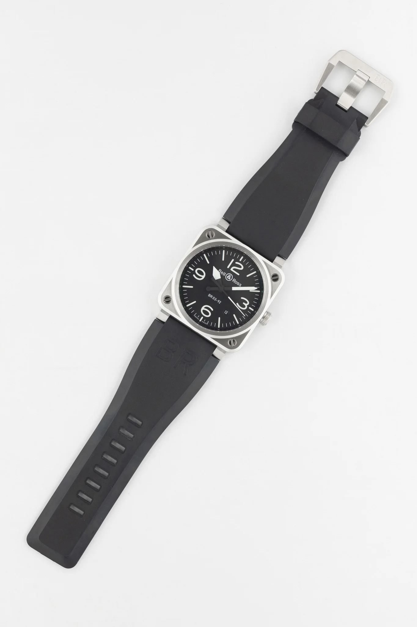BELL & ROSS BR 03-92-BLC Black Steel 42mm Automatic Watch - Black Dial - Image 6