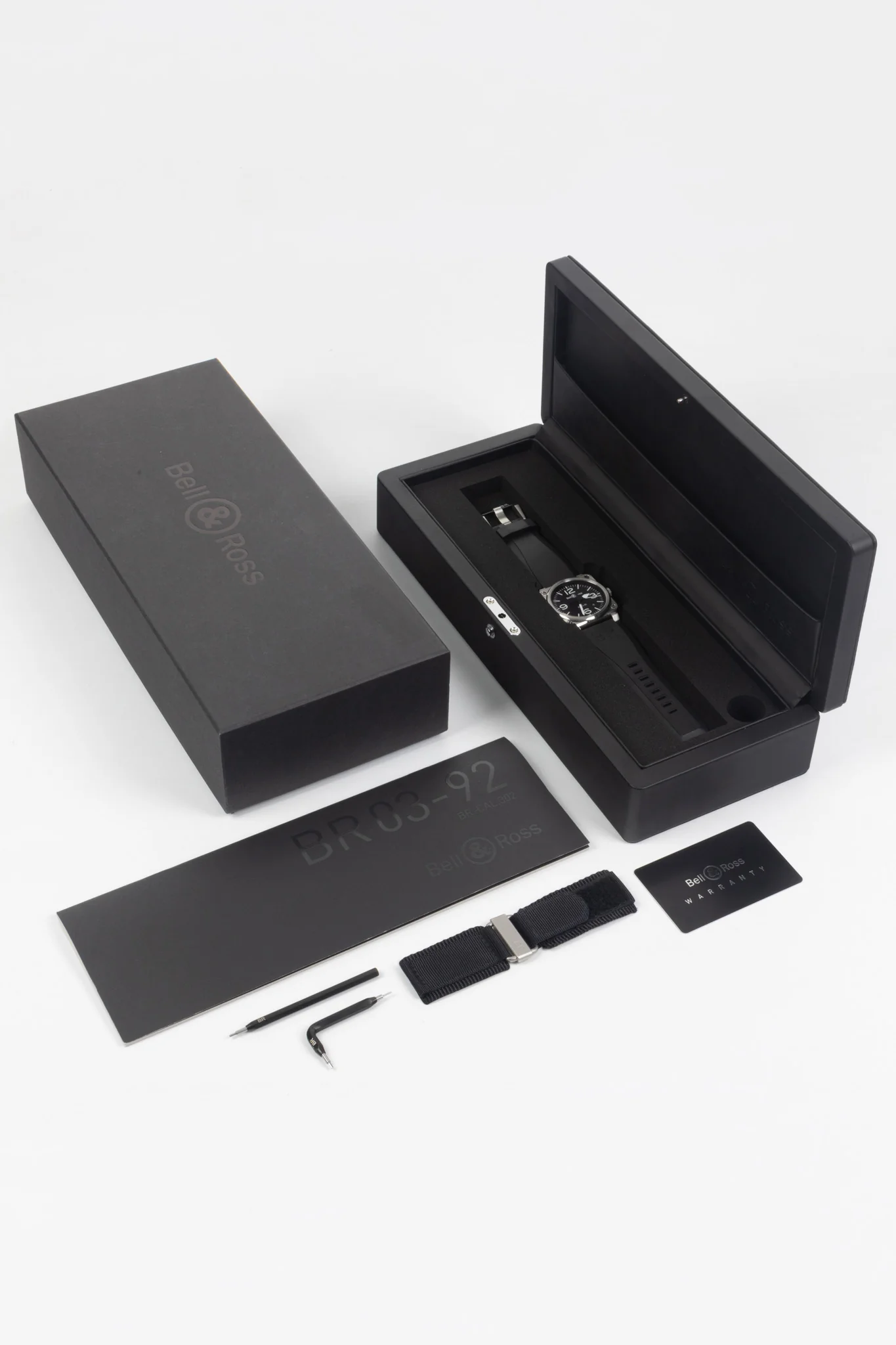 BELL & ROSS BR 03-92-BLC Black Steel 42mm Automatic Watch - Black Dial - Image 8