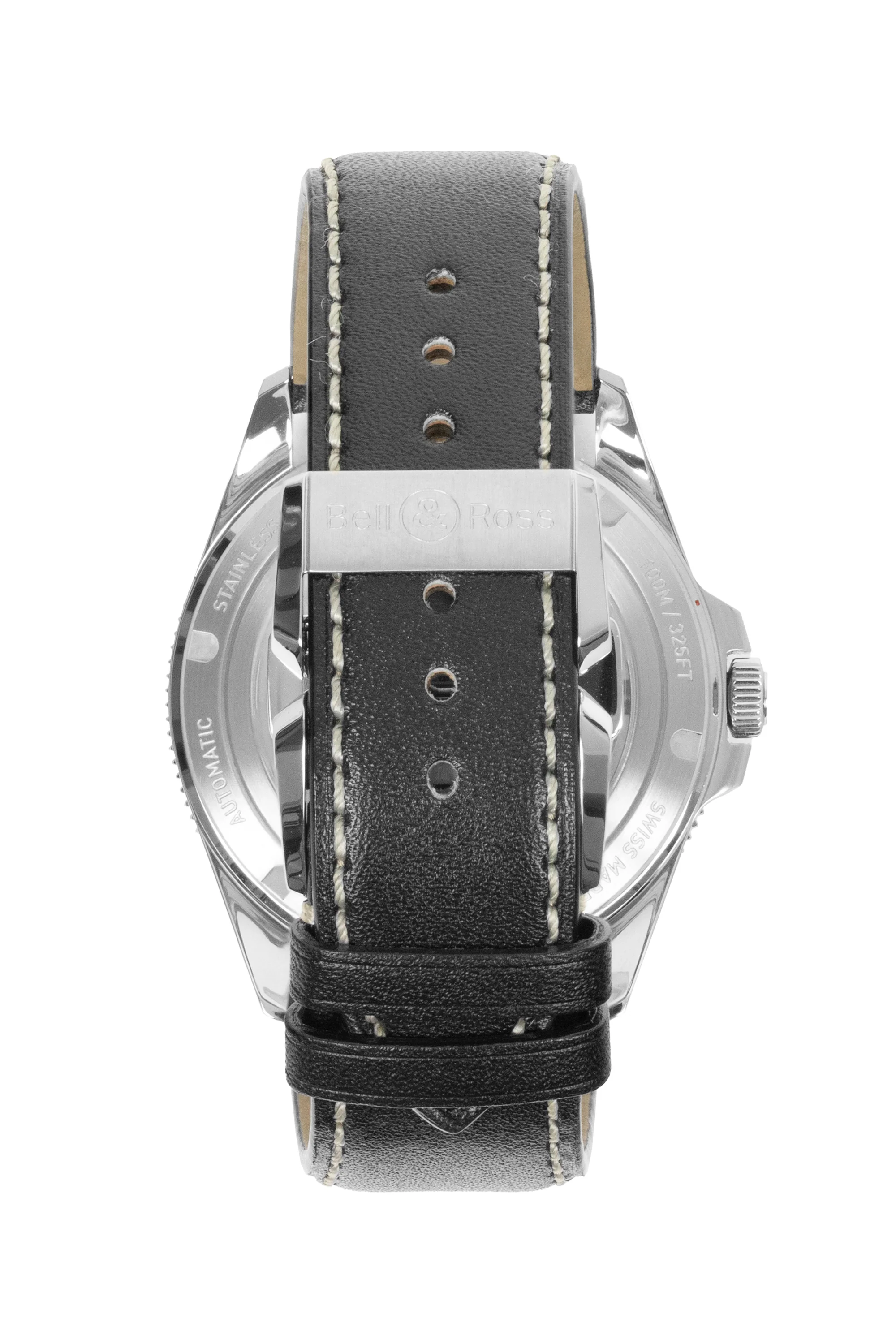 BELL & ROSS BR V2-92 Heritage Black Steel Automatic Watch 41mm - Black Dial - Image 6