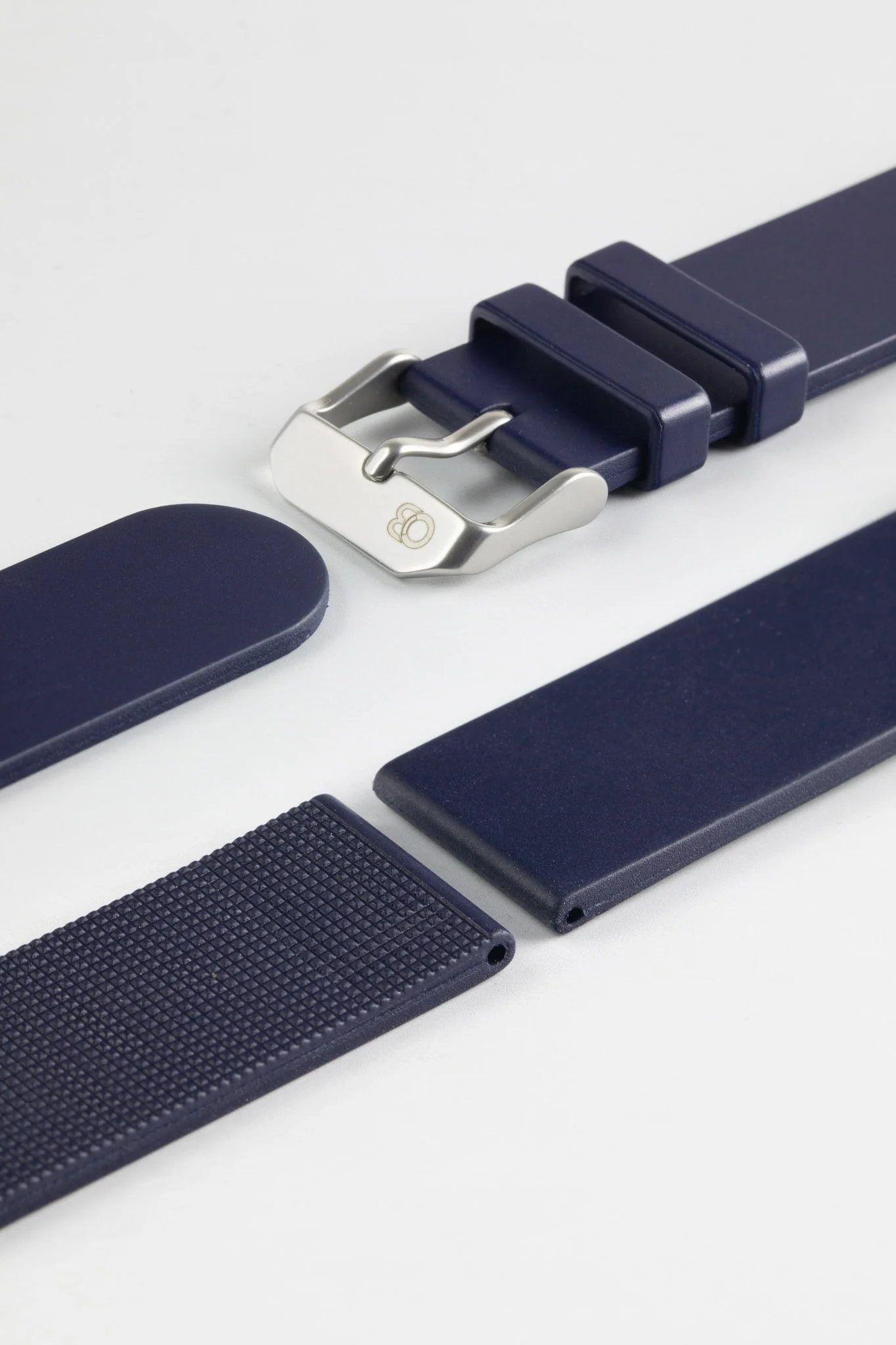 Bonetto Cinturini 270 Self-Punch Rubber Watch Strap in DARK BLUE - Image 8