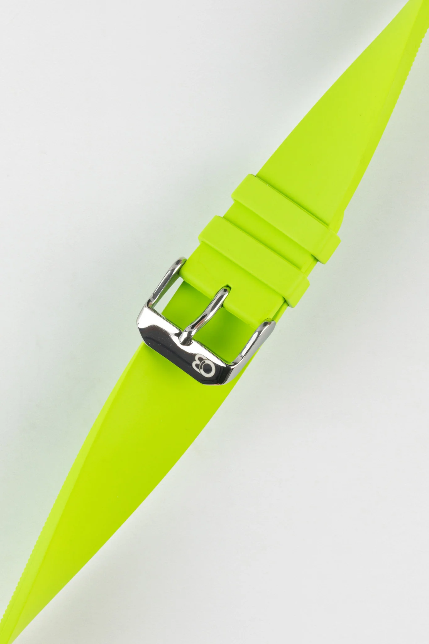 Bonetto Cinturini 270 Self-Punch Rubber Watch Strap in LIME GREEN - Image 5