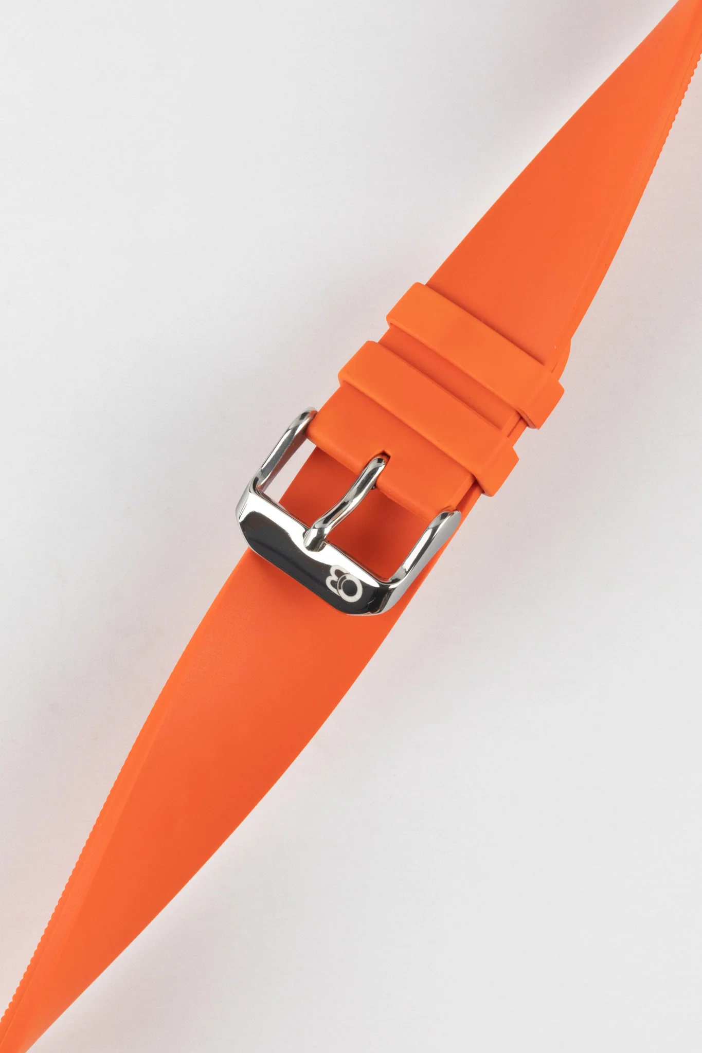 Bonetto Cinturini 270 Self-Punch Rubber Watch Strap in ORANGE - Image 5