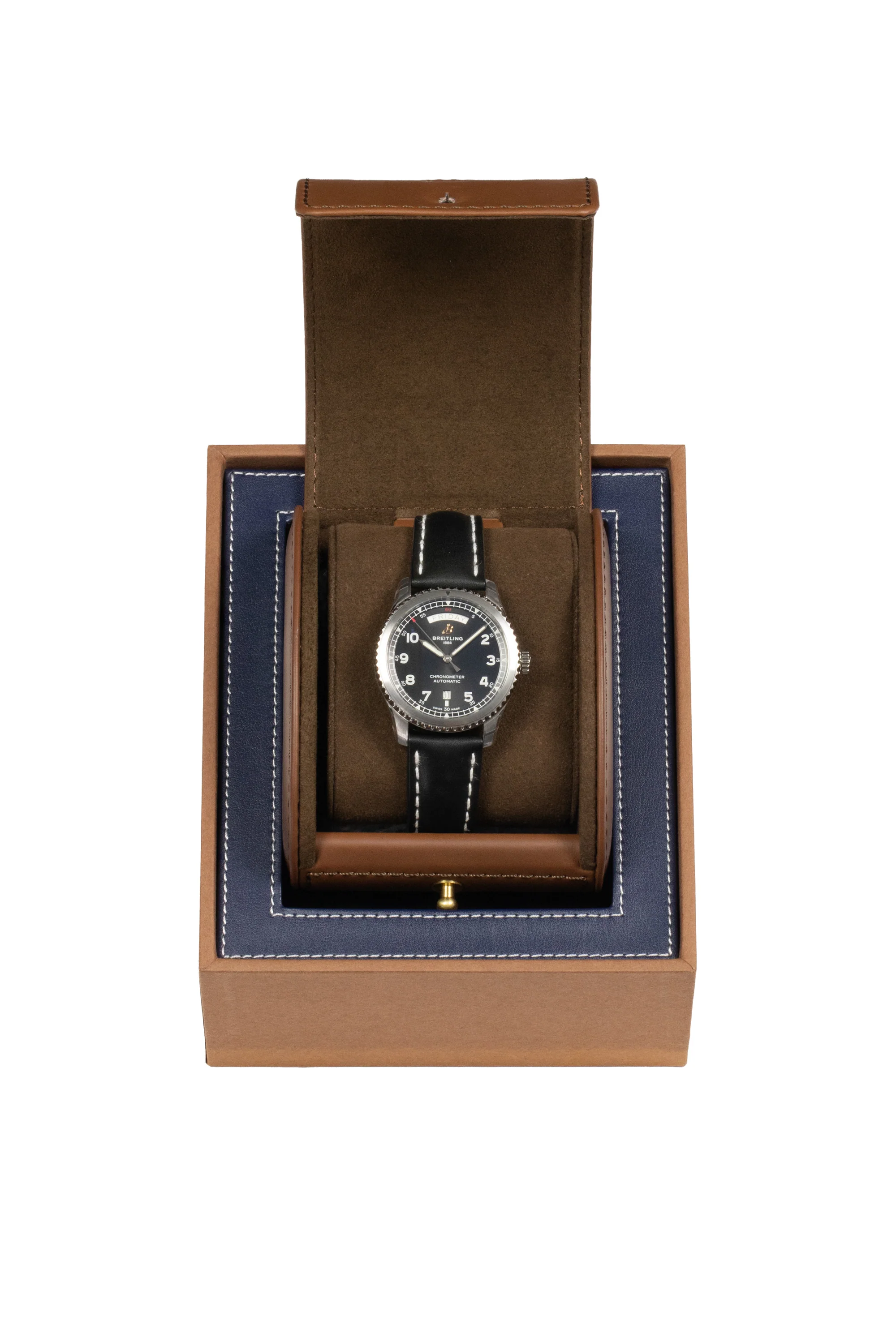 BREITLING A45330101B1X1 Aviator 8 Automatic Day & Date 41 – Black Dial - Image 8