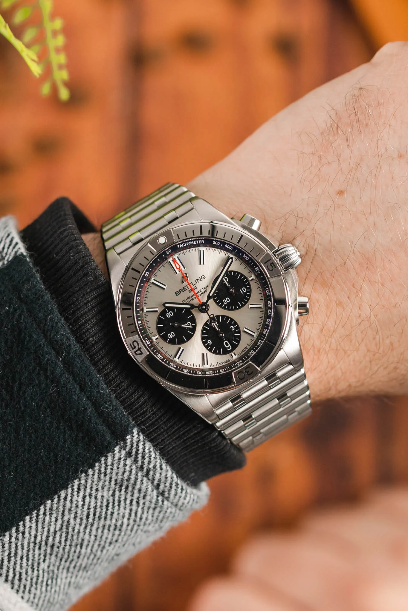 BREITLING Chronomat B01 42 – Silver Dial - Image 2