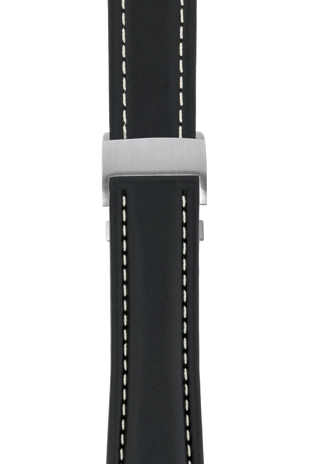 Breitling-Style Calf Deployment Watch Strap in BLACK - Image 6