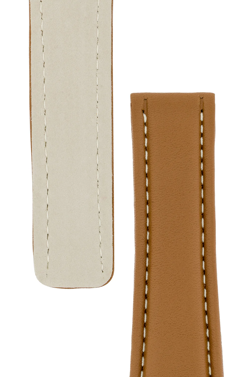 Breitling-Style Calf Deployment Watch Strap in CARAMEL - Image 4