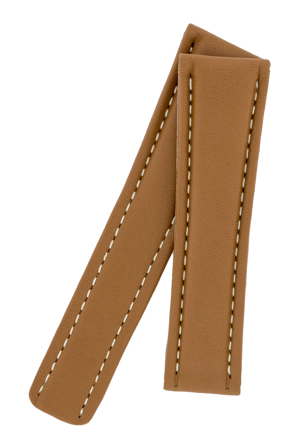 Breitling-Style Calf Deployment Watch Strap in CARAMEL - Image 5