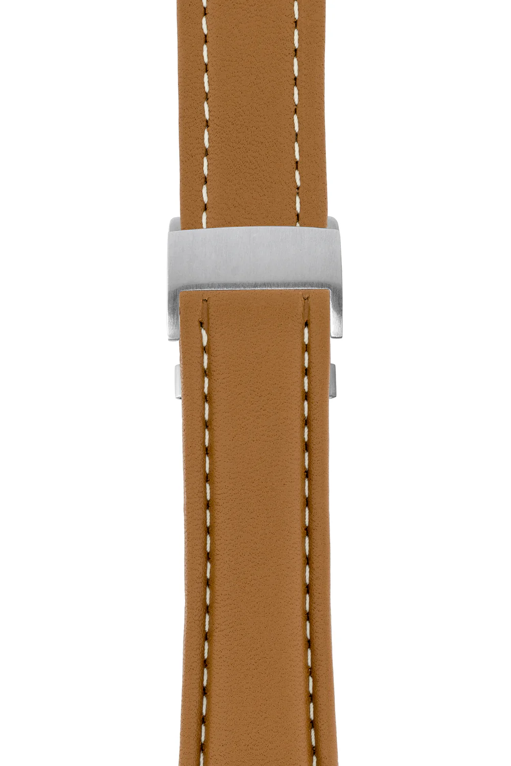 Breitling-Style Calf Deployment Watch Strap in CARAMEL - Image 6