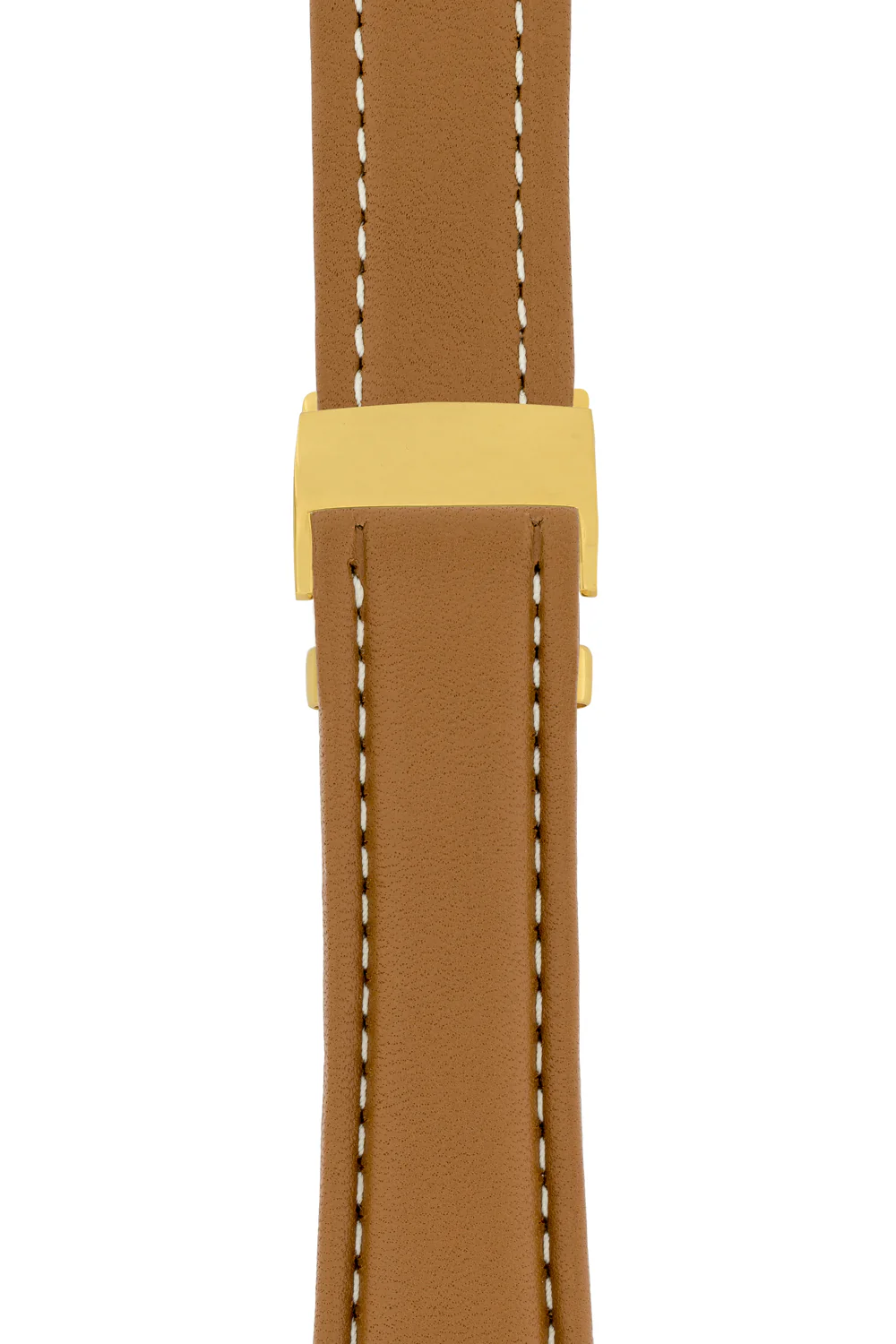 Breitling-Style Calf Deployment Watch Strap in CARAMEL - Image 7