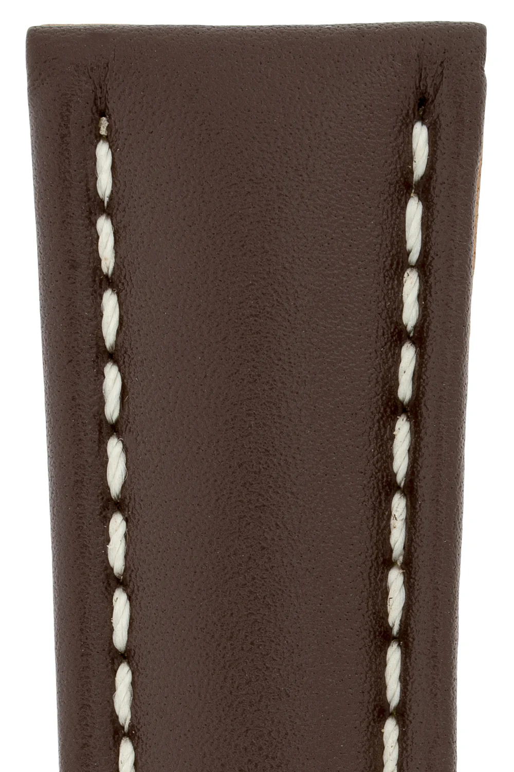 Breitling-Style Calf Deployment Watch Strap in Chocolate Brown - Image 2