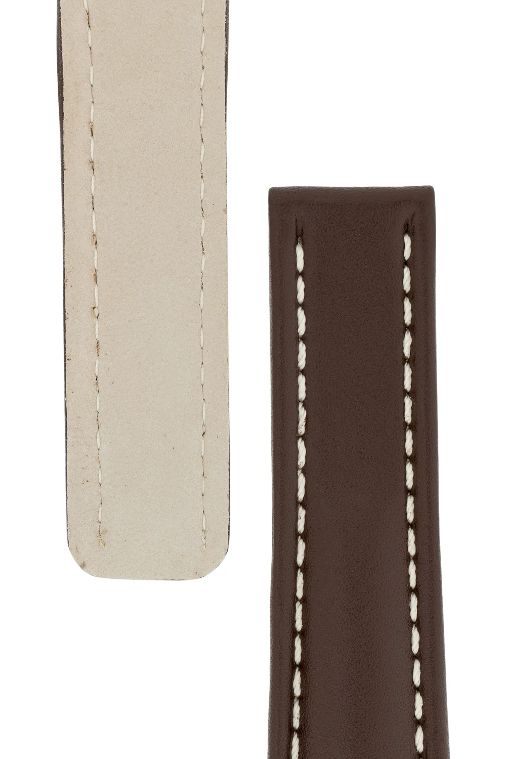 Breitling-Style Calf Deployment Watch Strap in Chocolate Brown - Image 4