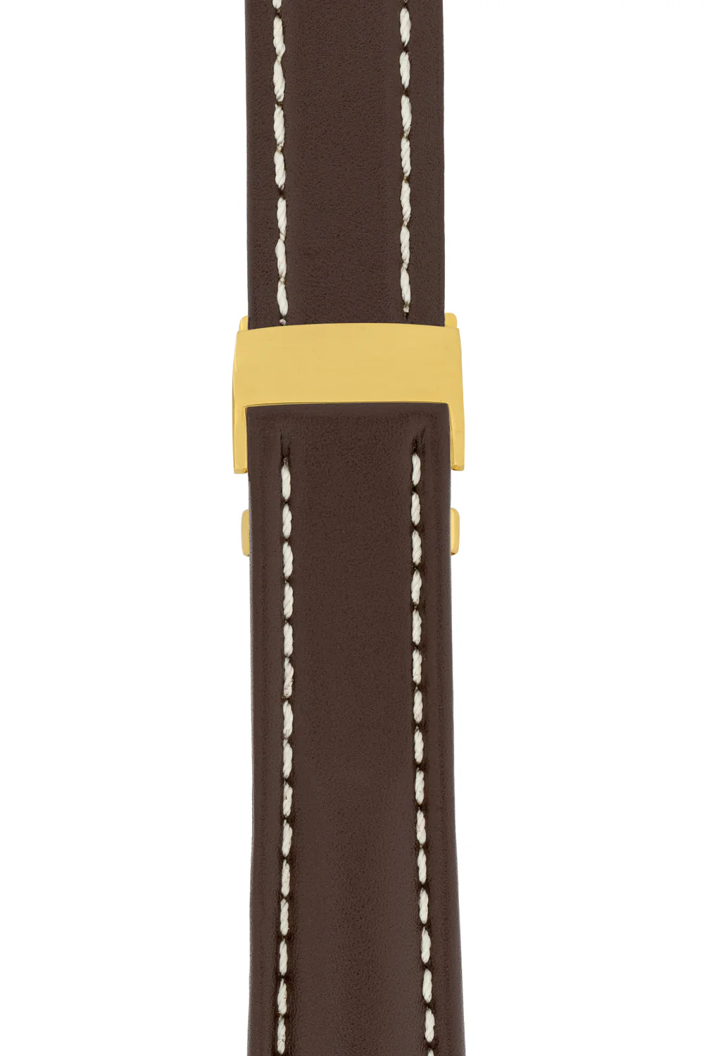 Breitling-Style Calf Deployment Watch Strap in Chocolate Brown - Image 7
