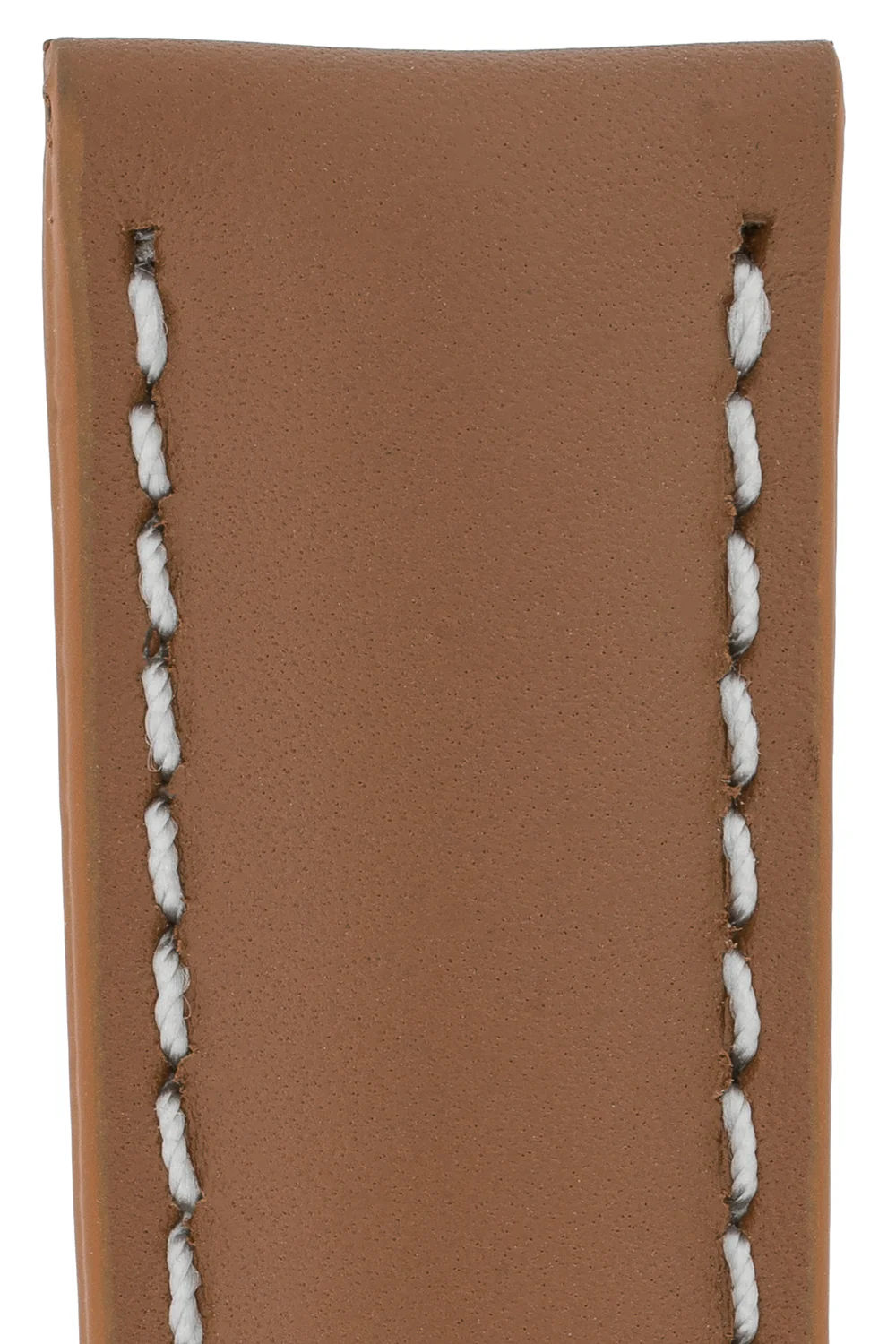 Breitling-Style Calf Leather Watch Strap & Buckle Caramel - Image 2