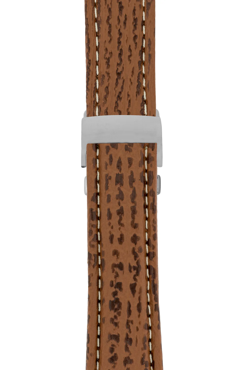 Breitling-Style Shark Deployment Watch Strap in HONEY BROWN - Image 3