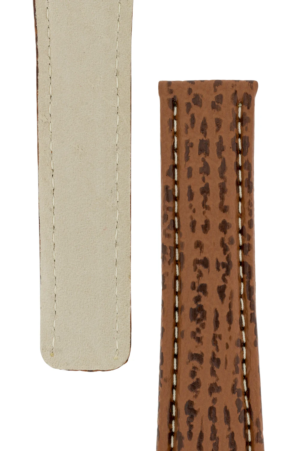 Breitling-Style Shark Deployment Watch Strap in HONEY BROWN - Image 4