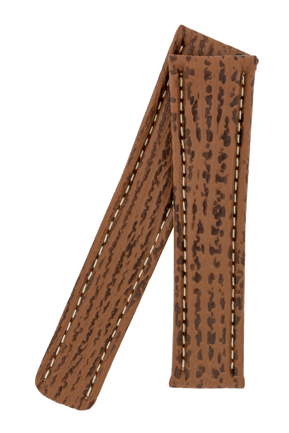 Breitling-Style Shark Deployment Watch Strap in HONEY BROWN - Image 5