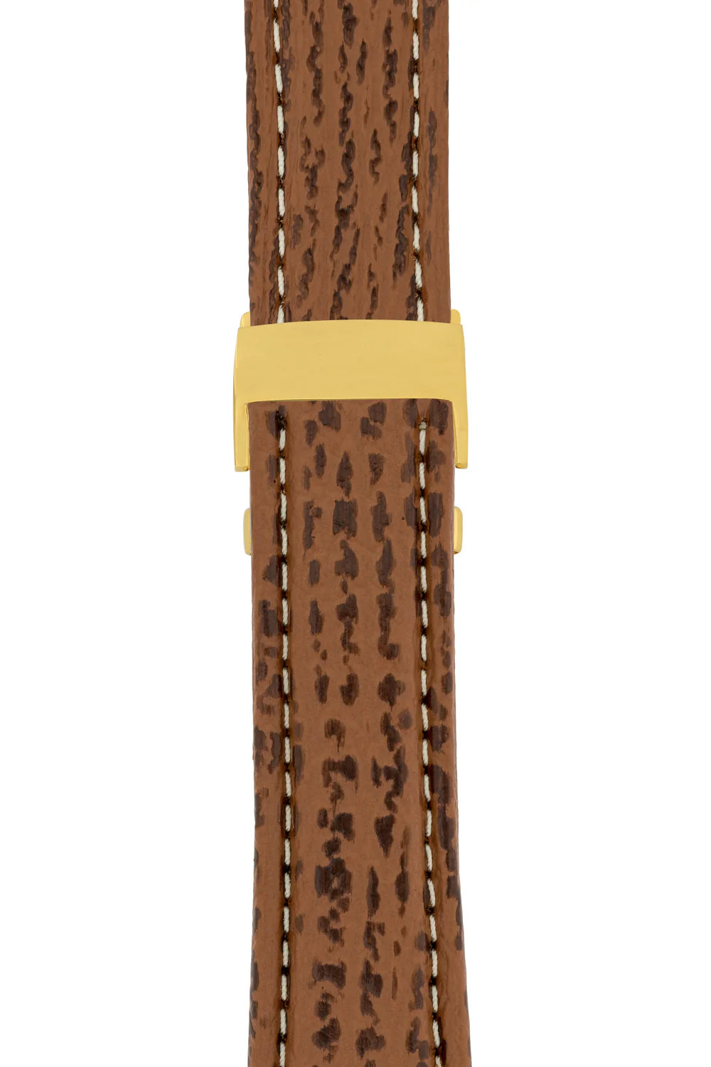 Breitling-Style Shark Deployment Watch Strap in HONEY BROWN - Image 7