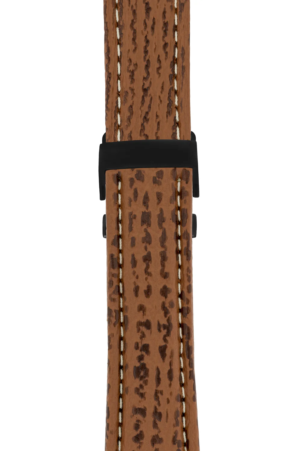 Breitling-Style Shark Deployment Watch Strap in HONEY BROWN - Image 9