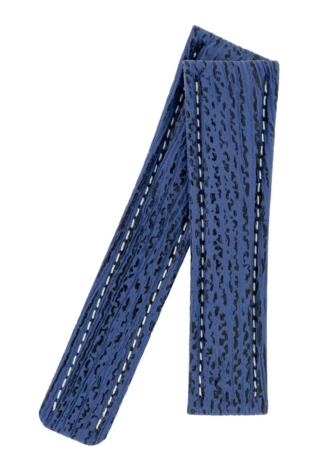 Breitling-Style Shark Deployment Watch Strap in NIGHT BLUE - Image 5