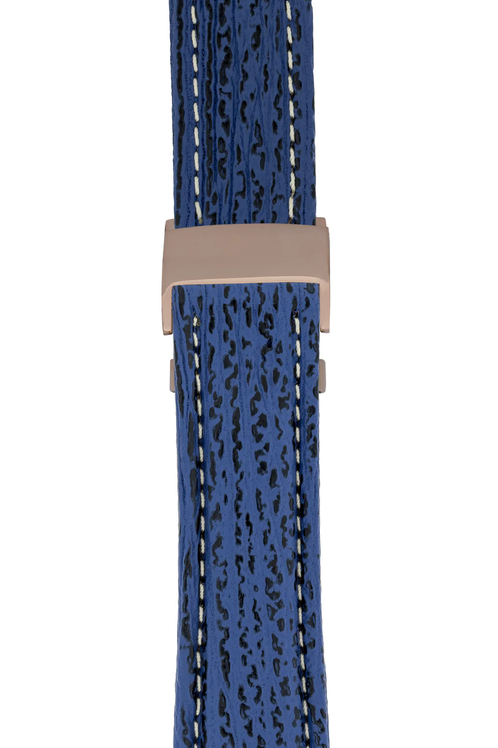 Breitling-Style Shark Deployment Watch Strap in NIGHT BLUE - Image 8