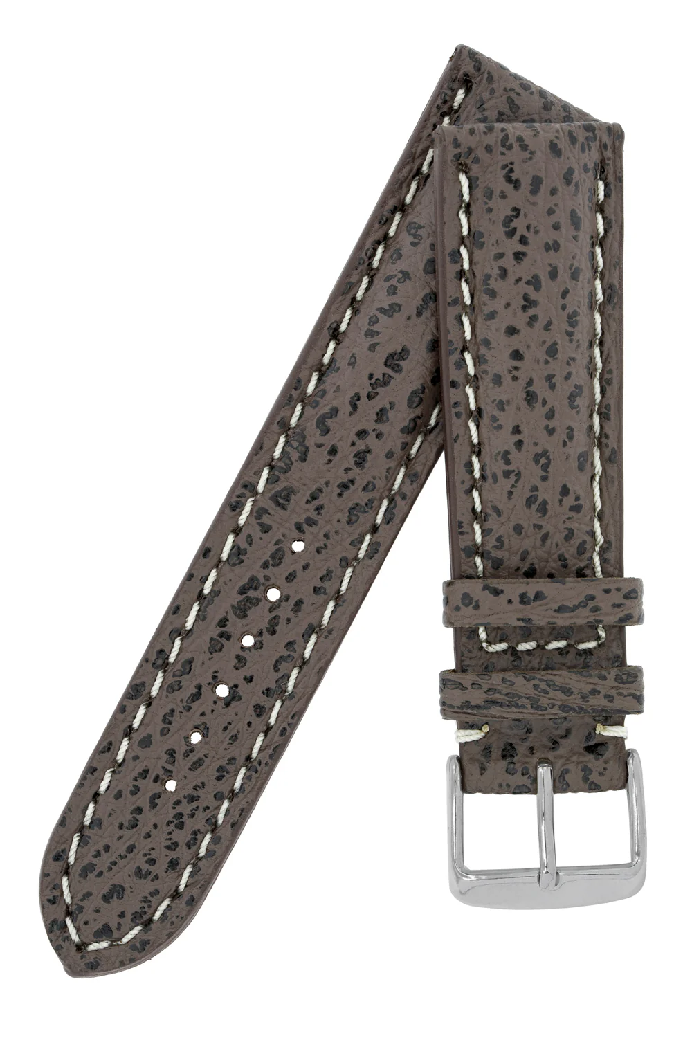 Breitling-Style Shark Watch Strap and Buckle in BROWN - Image 4