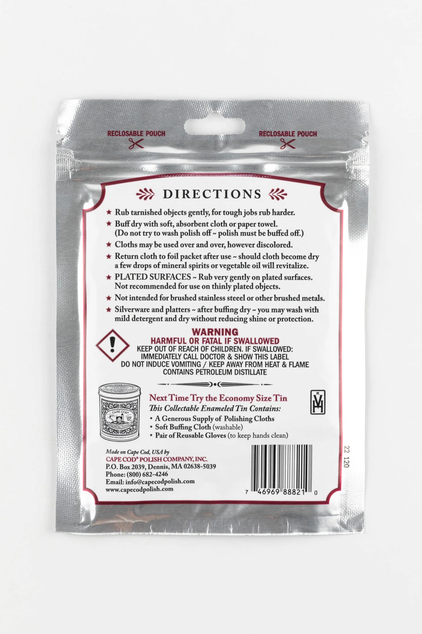 CAPE COD® Watch Polishing Cloth - Twin Pack - Image 3