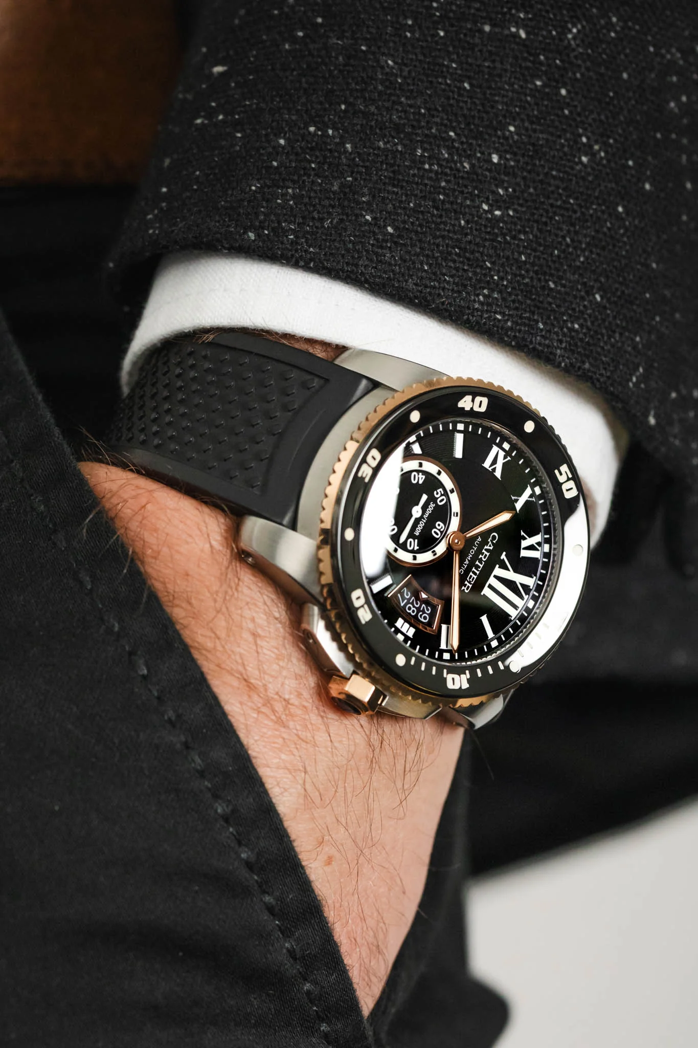 Cartier Calibre de Cartier - Black , Gold - Image 6