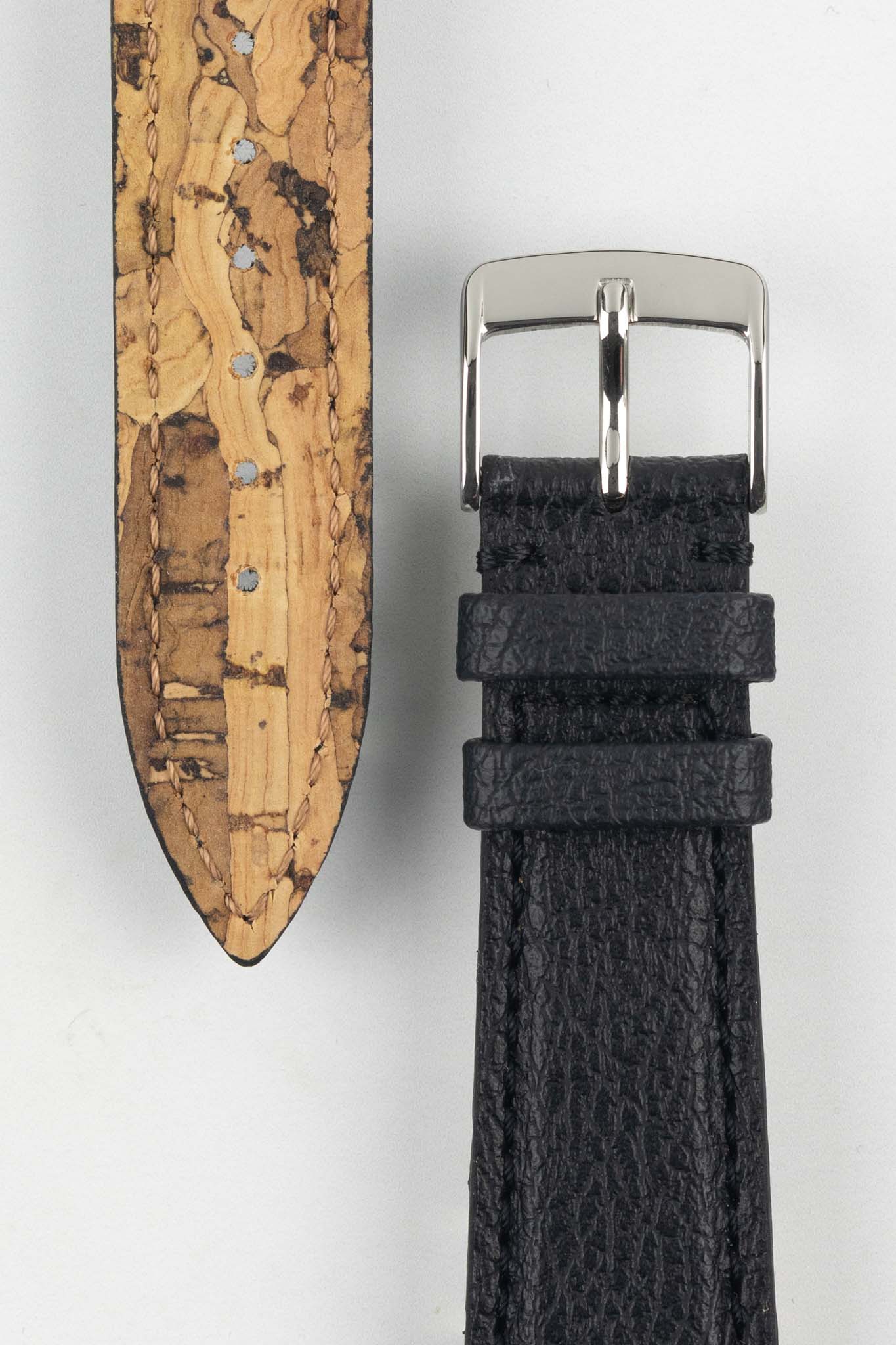 Classic Apple Fibre Watch Strap in Grained Black - Image 3