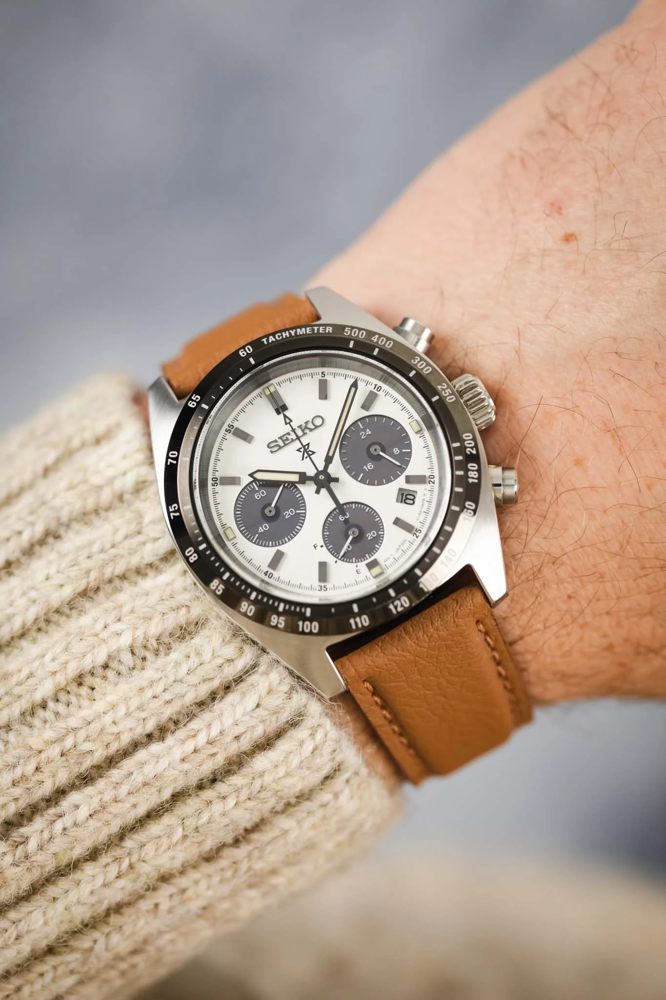 Classic Apple Fibre Watch Strap in Grained Cognac - Image 2