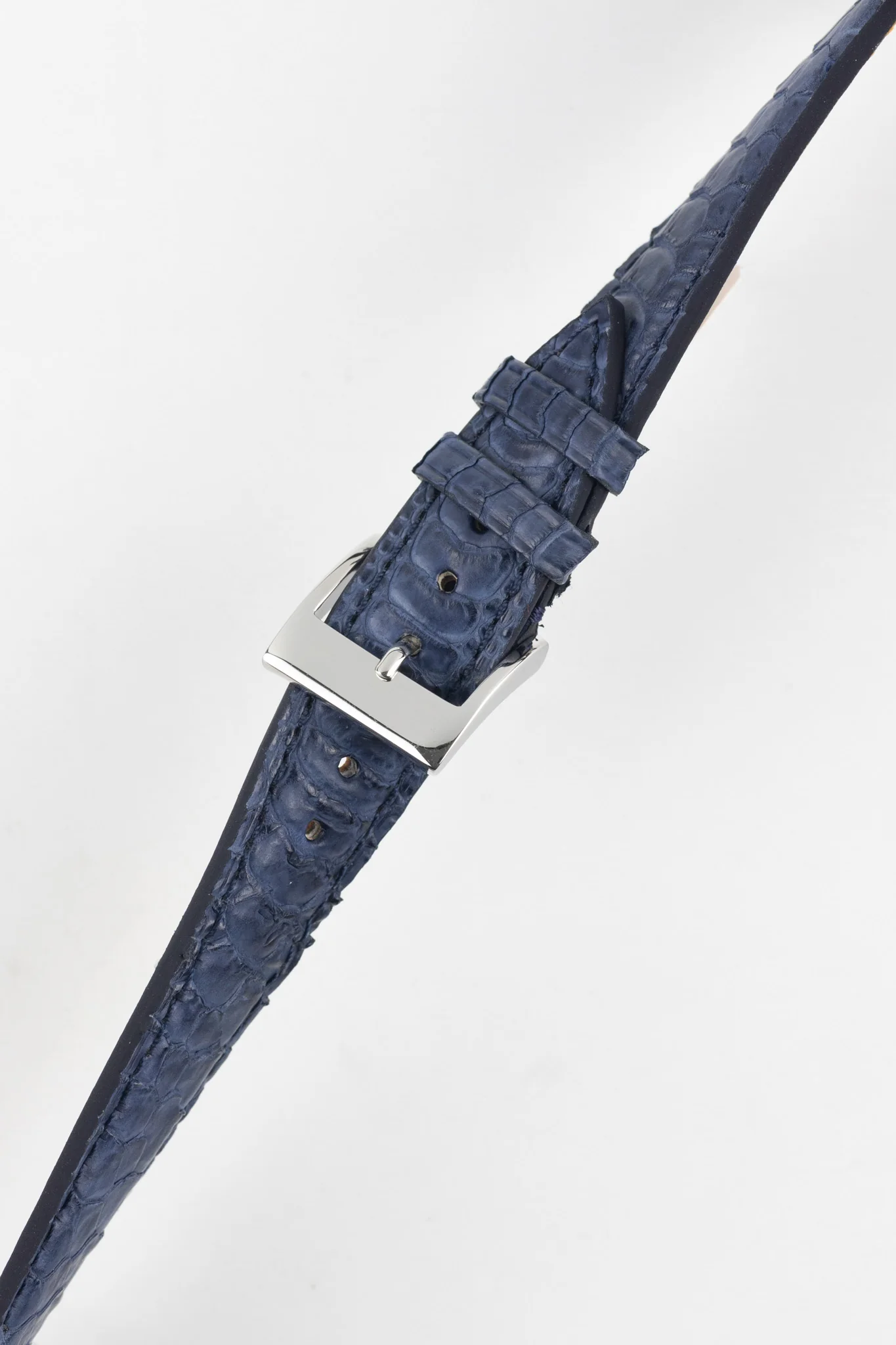 Classic Gallo Leather Watch Strap in Matte Petrol Blue - Image 5