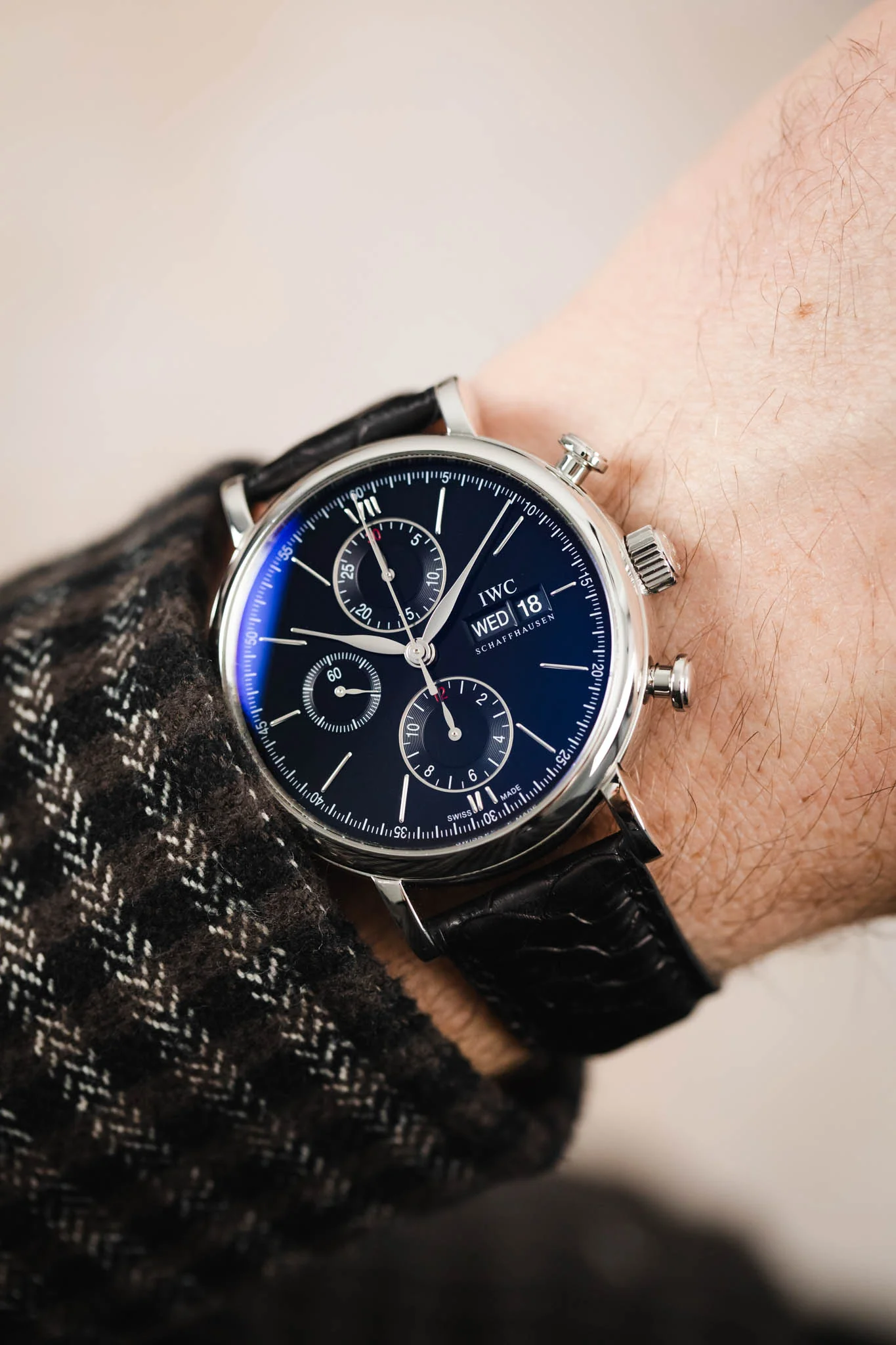 Classic Gallo Watch Strap in Matte Black - Image 2