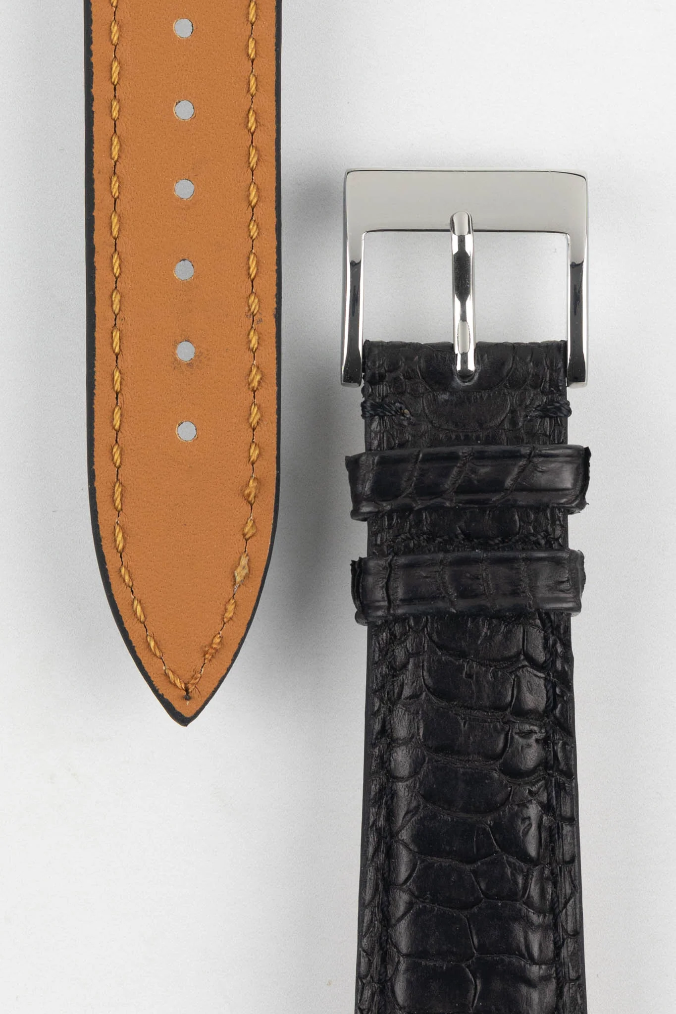 Classic Gallo Watch Strap in Matte Black - Image 3