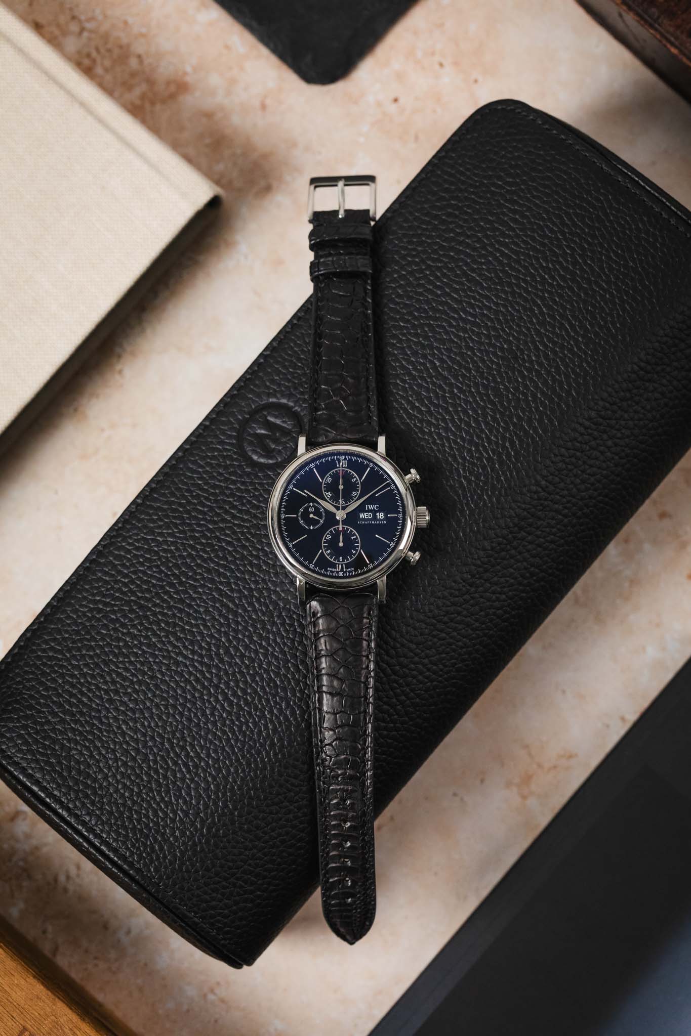Classic Gallo Watch Strap in Matte Black - Image 8