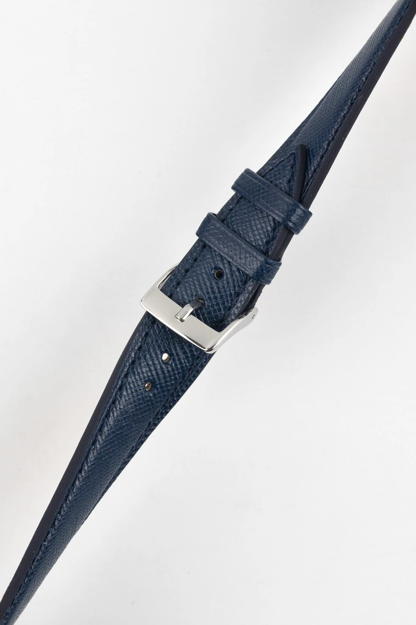 Classic Saffiano Leather Watch Strap in Marine Blue - Image 5