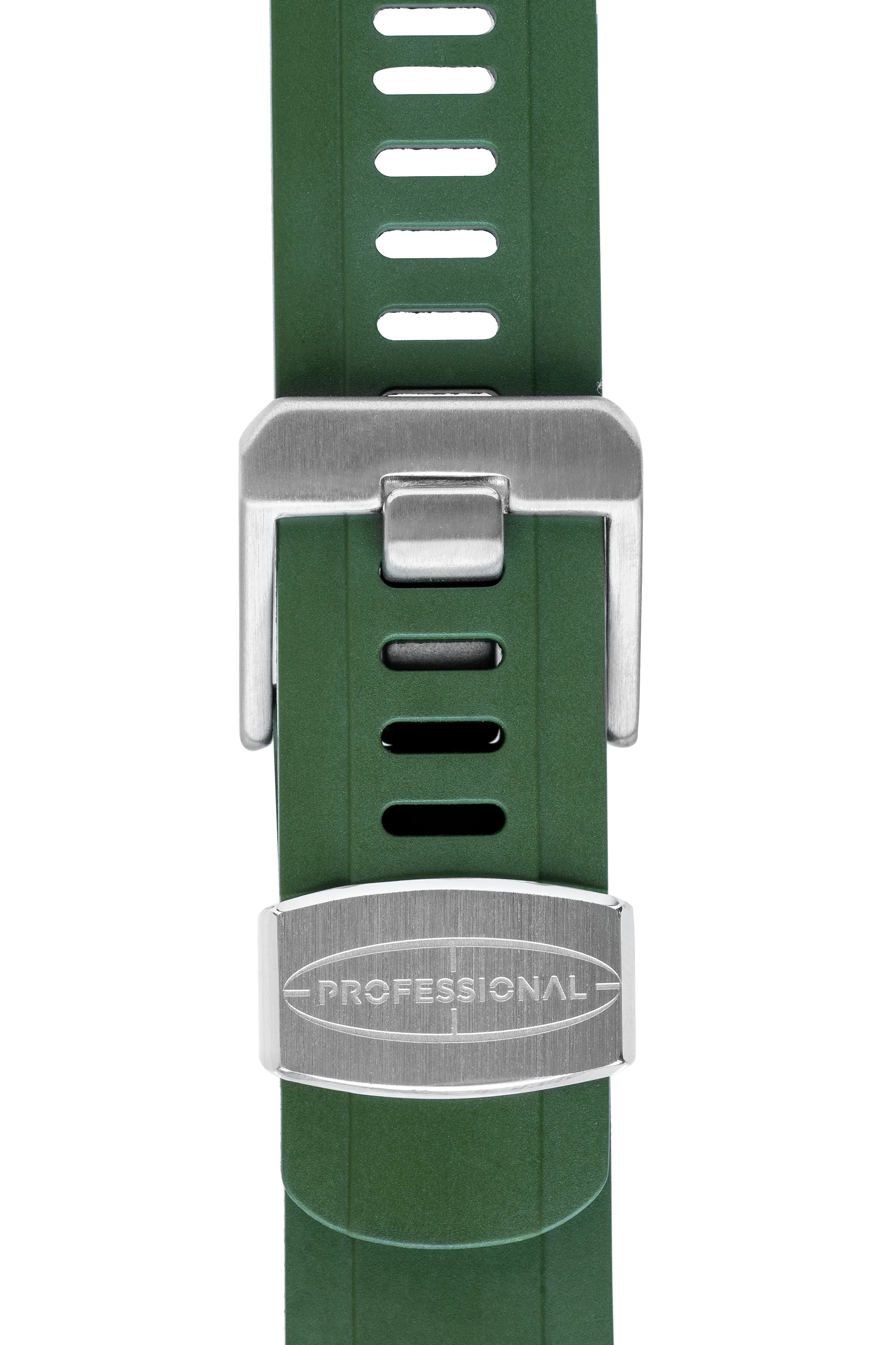 CRAFTER BLUE 20mm Buckle & Keeper Set - Brushed Steel - Image 3
