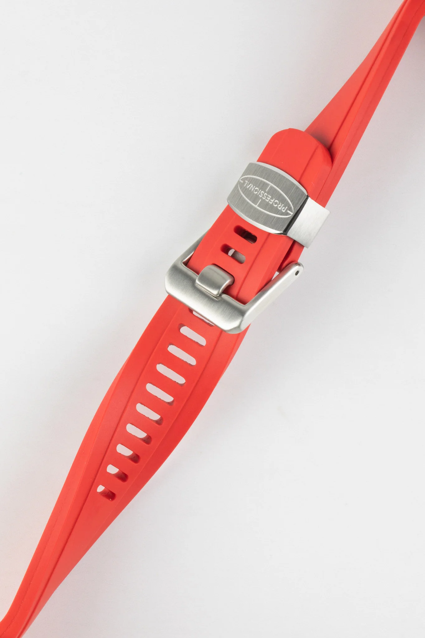 CRAFTER BLUE CB10 Rubber Watch Strap for Seiko 5 Sports Series – RED with Rubber & Steel Keepers - Image 3