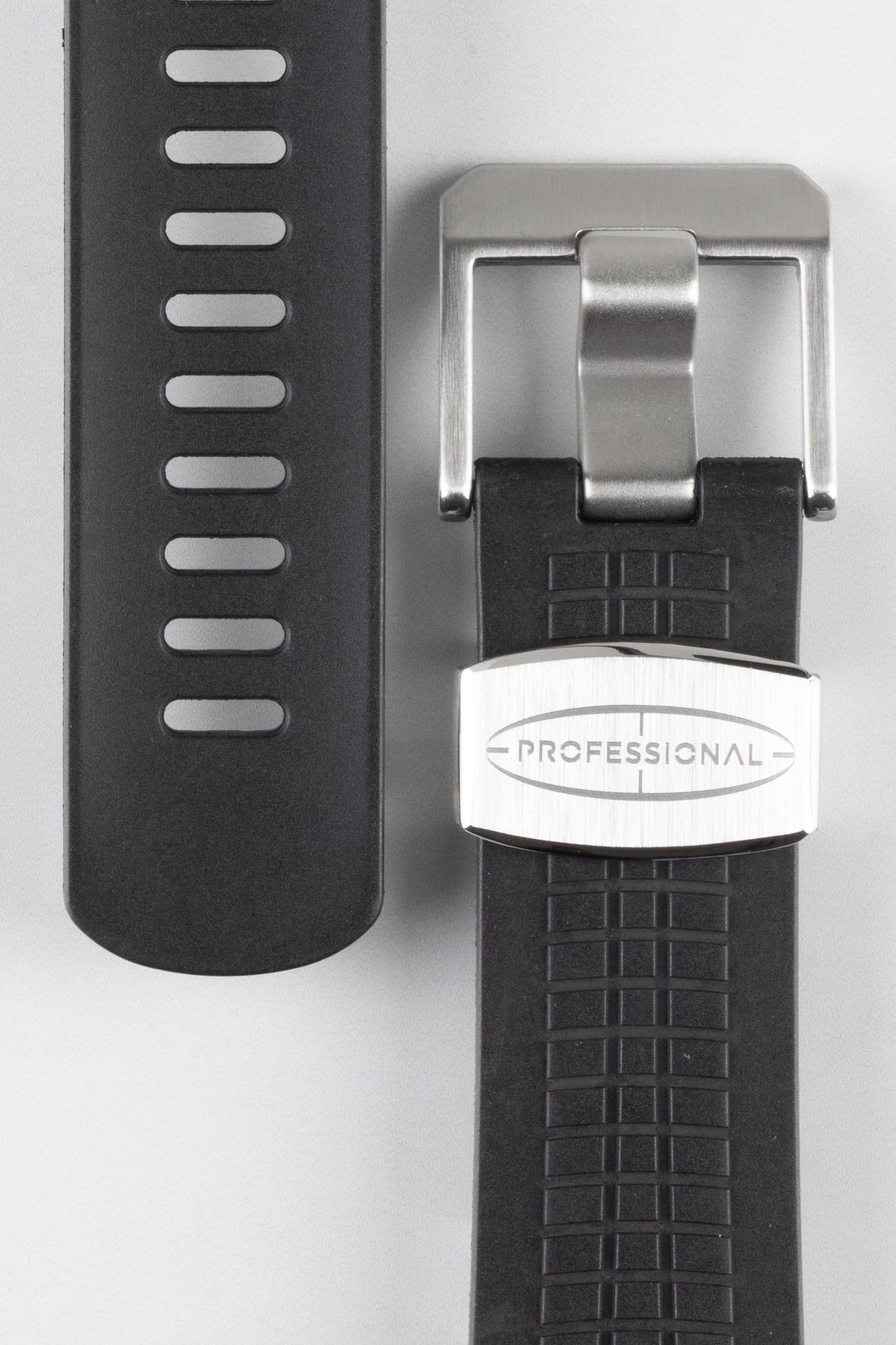 CRAFTER BLUE CB11 'Aquanaut' Rubber Watch Strap for Seiko 5 Sports Series – BLACK - Image 2