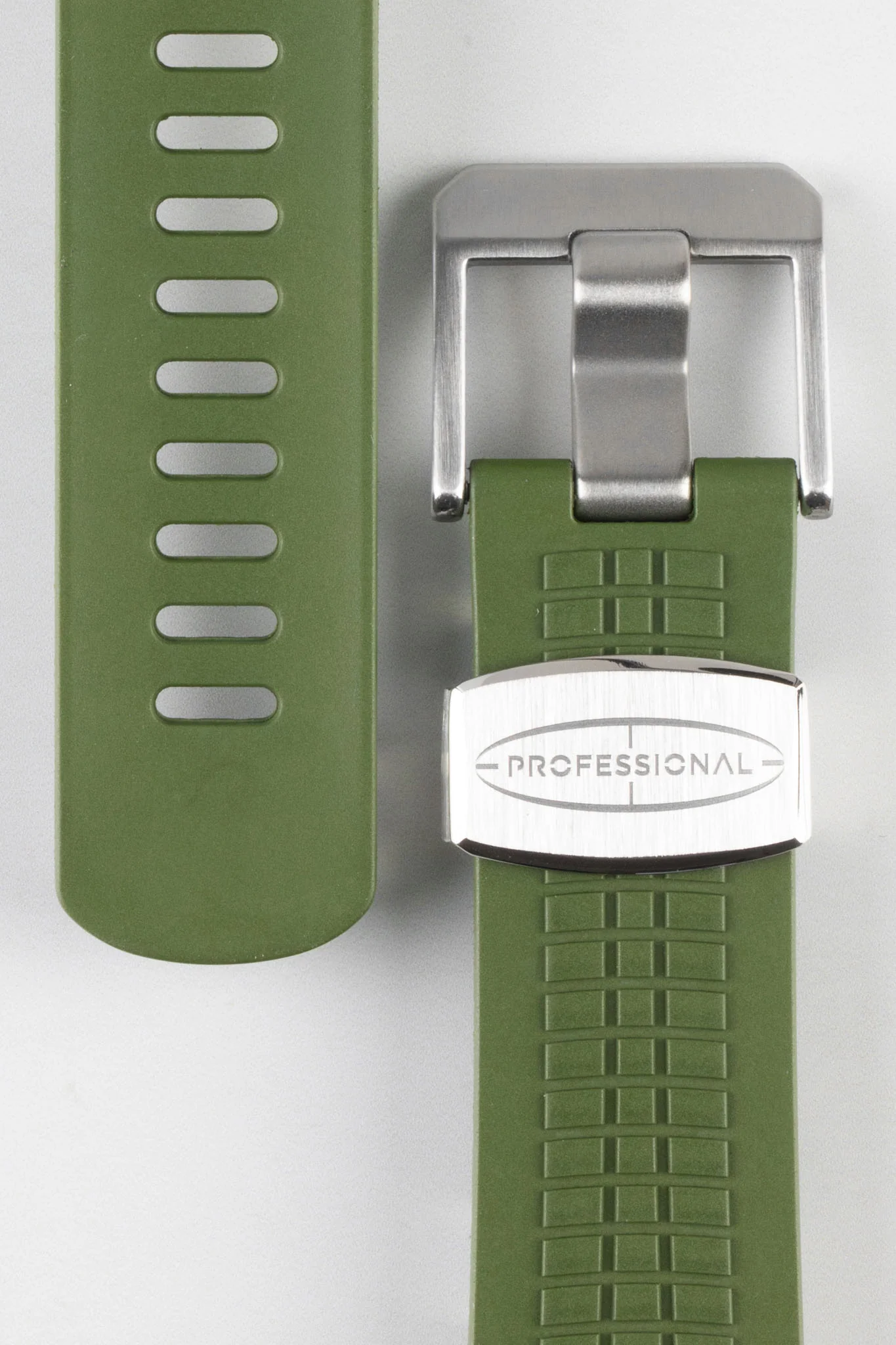 CRAFTER BLUE CB11 'Aquanaut' Rubber Watch Strap for Seiko 5 Sports Series – GREEN - Image 2