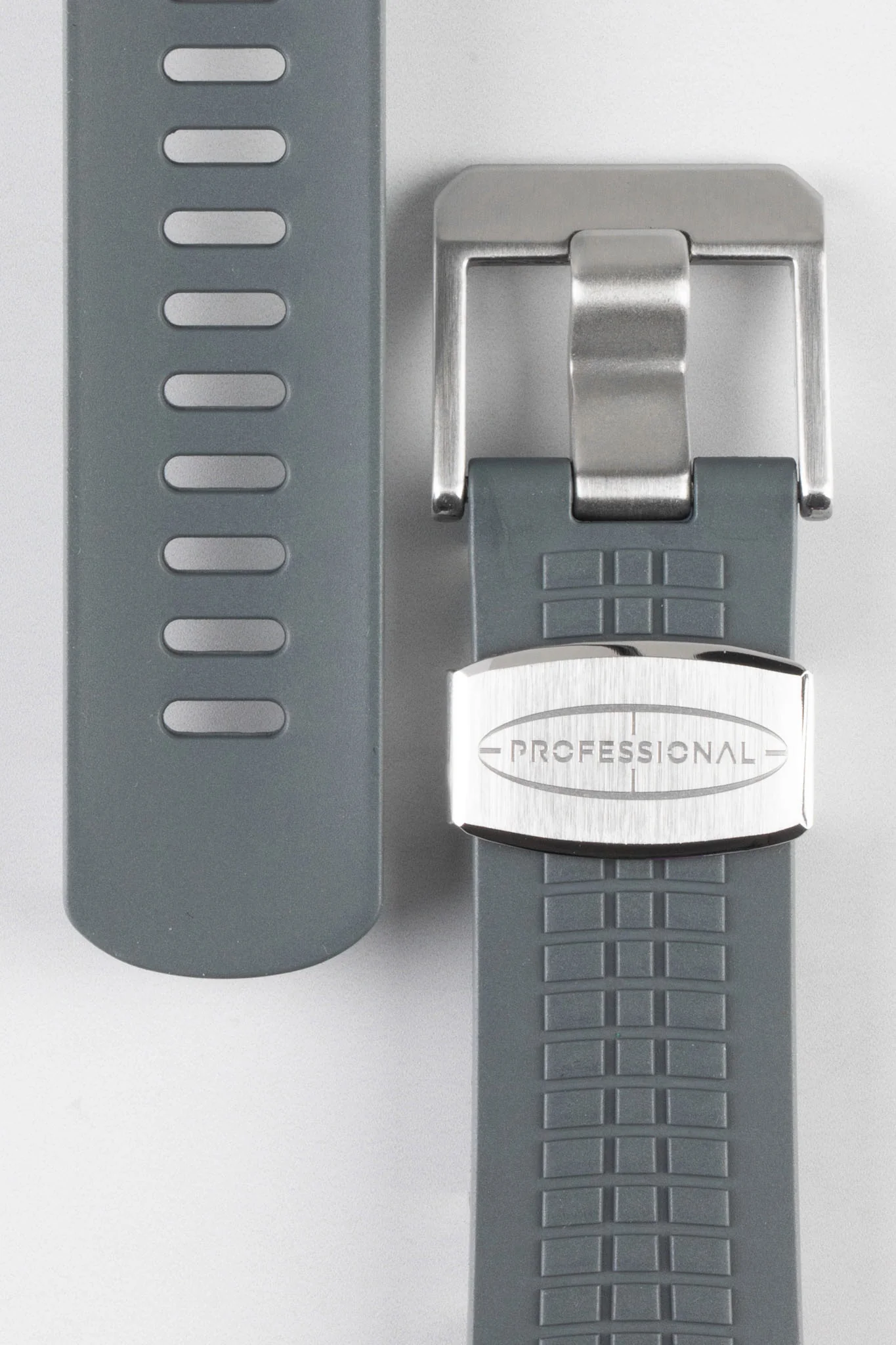 CRAFTER BLUE CB11 'Aquanaut' Rubber Watch Strap for Seiko 5 Sports Series – GREY - Image 2