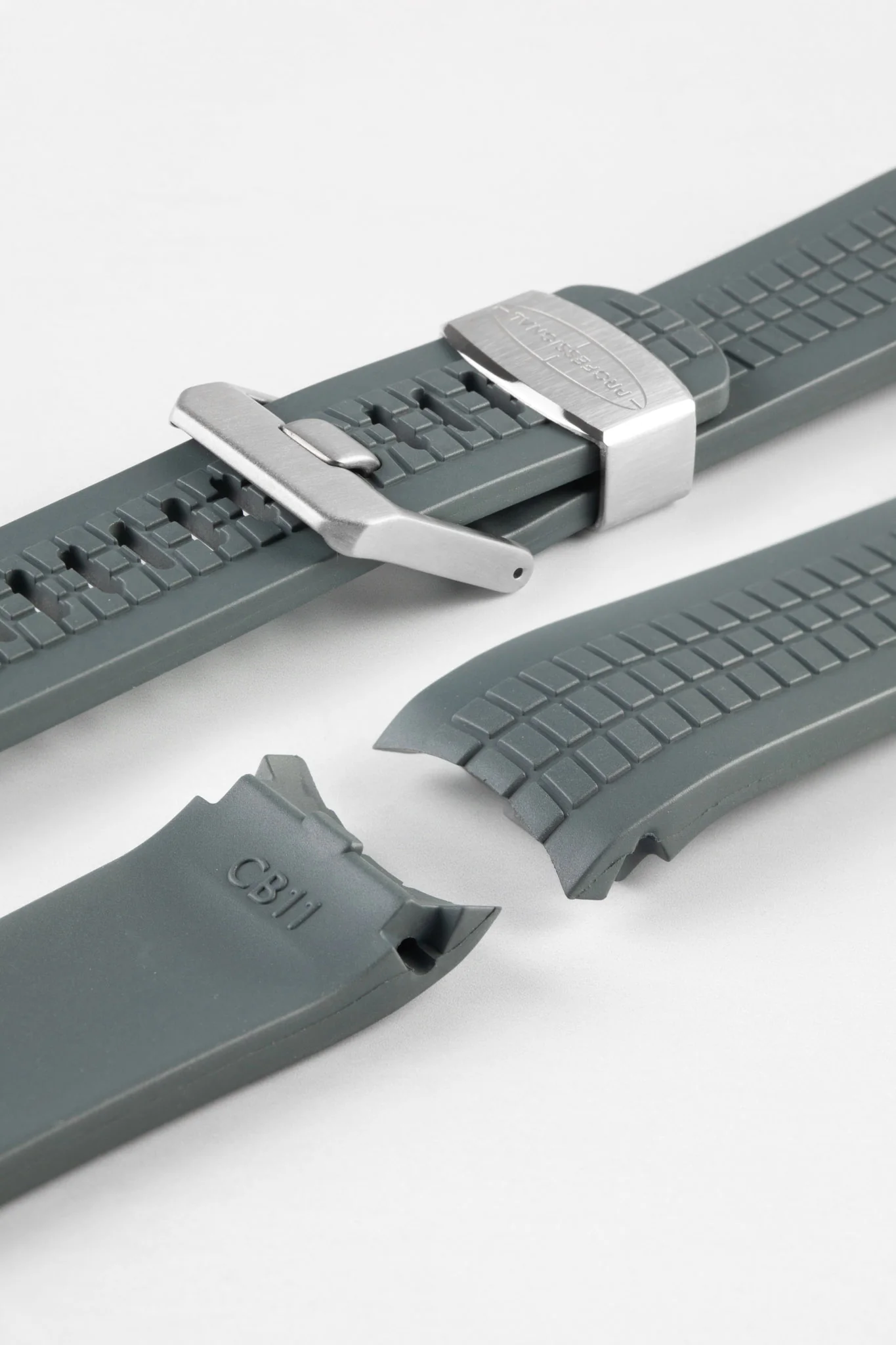 CRAFTER BLUE CB11 'Aquanaut' Rubber Watch Strap for Seiko 5 Sports Series – GREY - Image 4