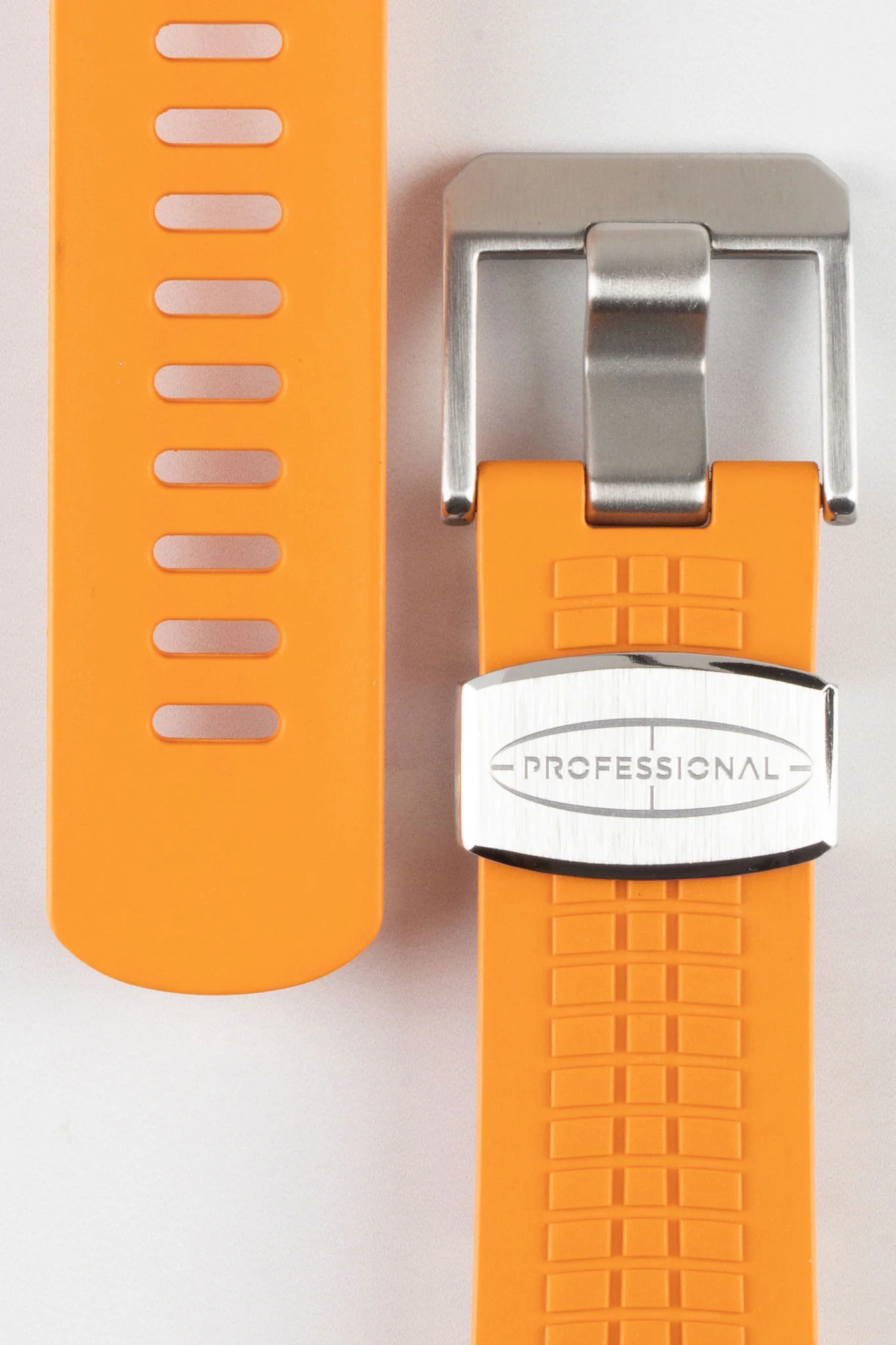 CRAFTER BLUE CB11 'Aquanaut' Rubber Watch Strap for Seiko 5 Sports Series – ORANGE - Image 2