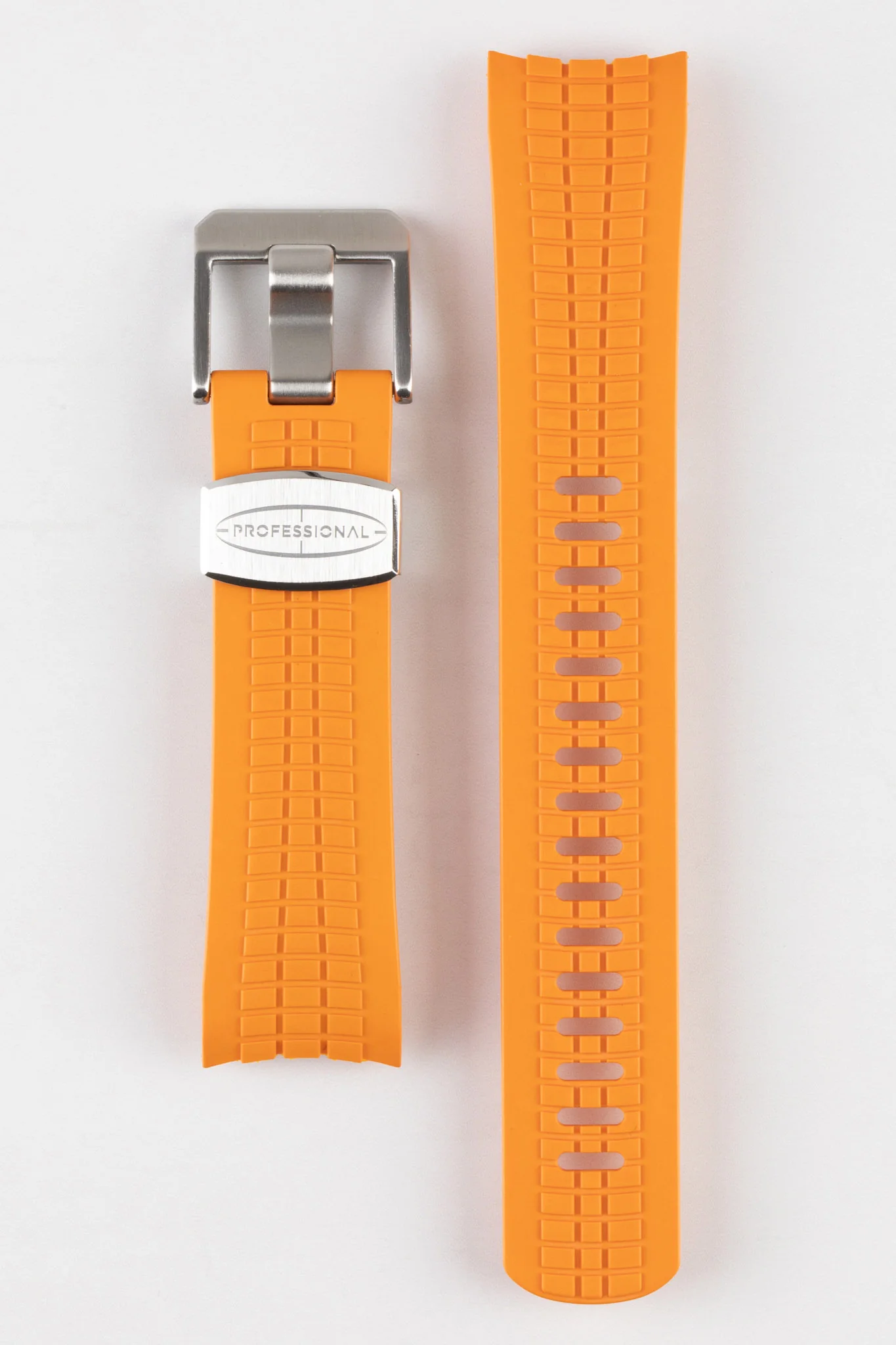 CRAFTER BLUE CB11 'Aquanaut' Rubber Watch Strap for Seiko 5 Sports Series – ORANGE - Image 6